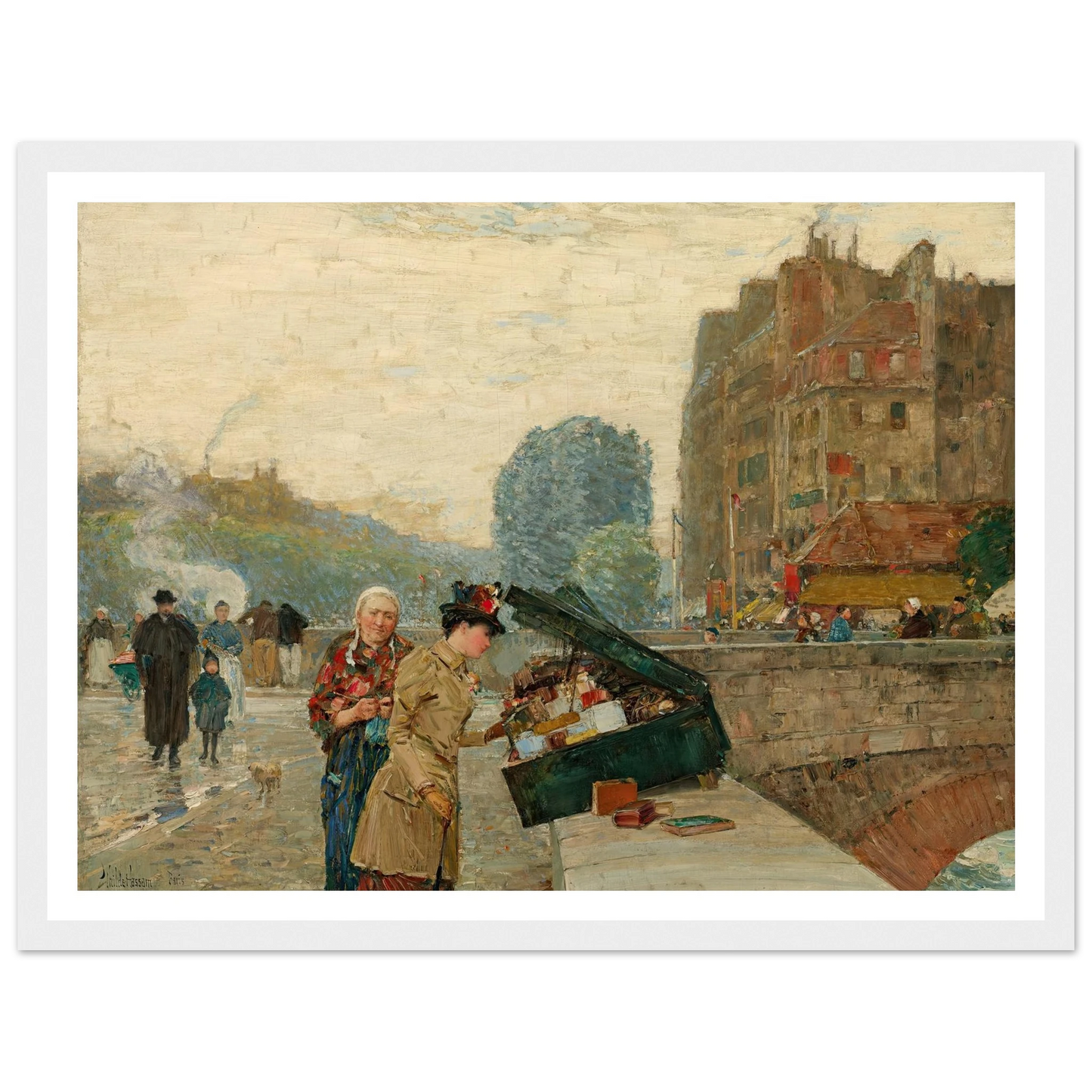Quai St. Michel (1888) Art Print | Childe Hassam-Quipham Collections