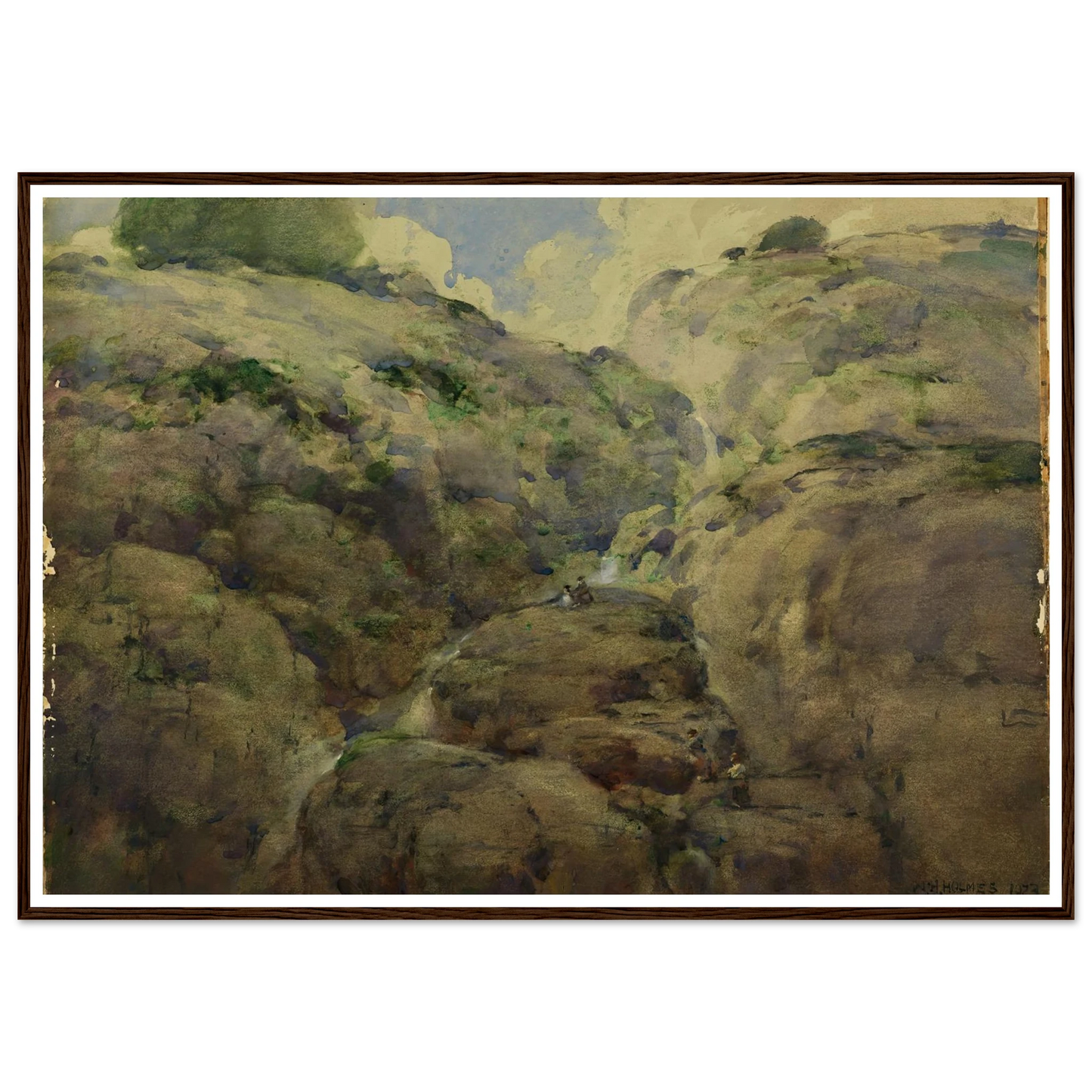 Mountain Gorge, Colorado (1923) Art Print | William Henry Holmes-Quipham Collections
