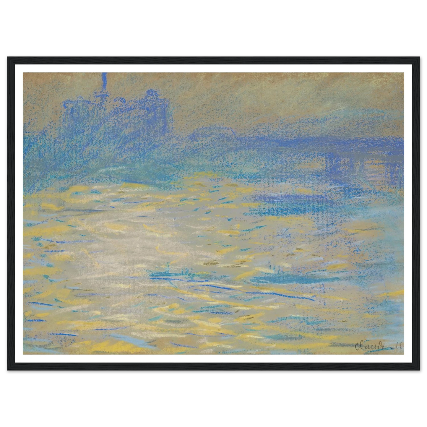 La Tamise (1901) Art Print | Claude Monet-Quipham Collections