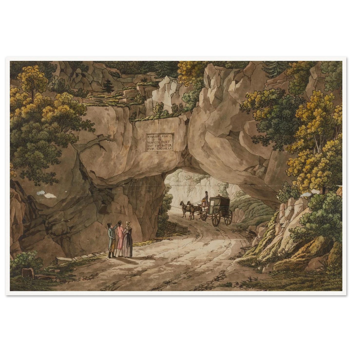 Vue de Pierre-Pertuis Art Print | Peter Birmann-Quipham Collections