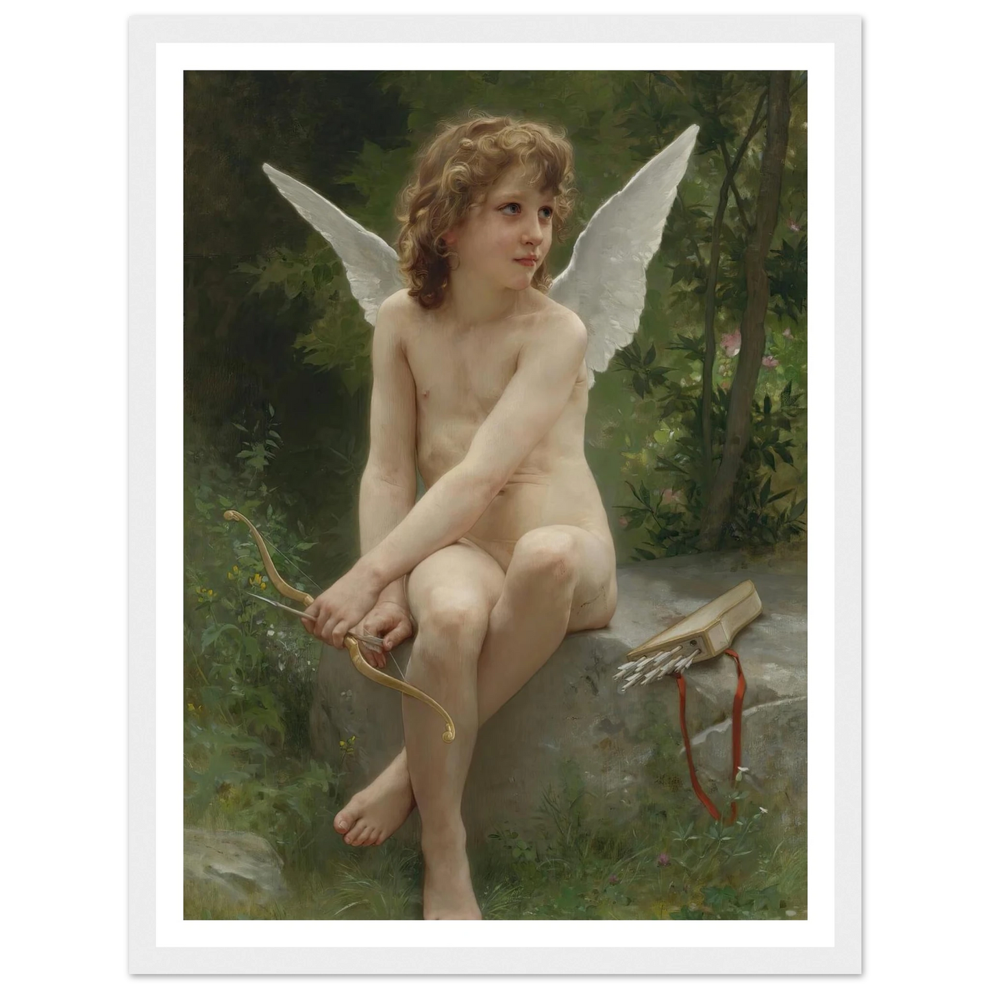 Amour À L’affût (1890) Art Print | William Bouguereau-Quipham Collections