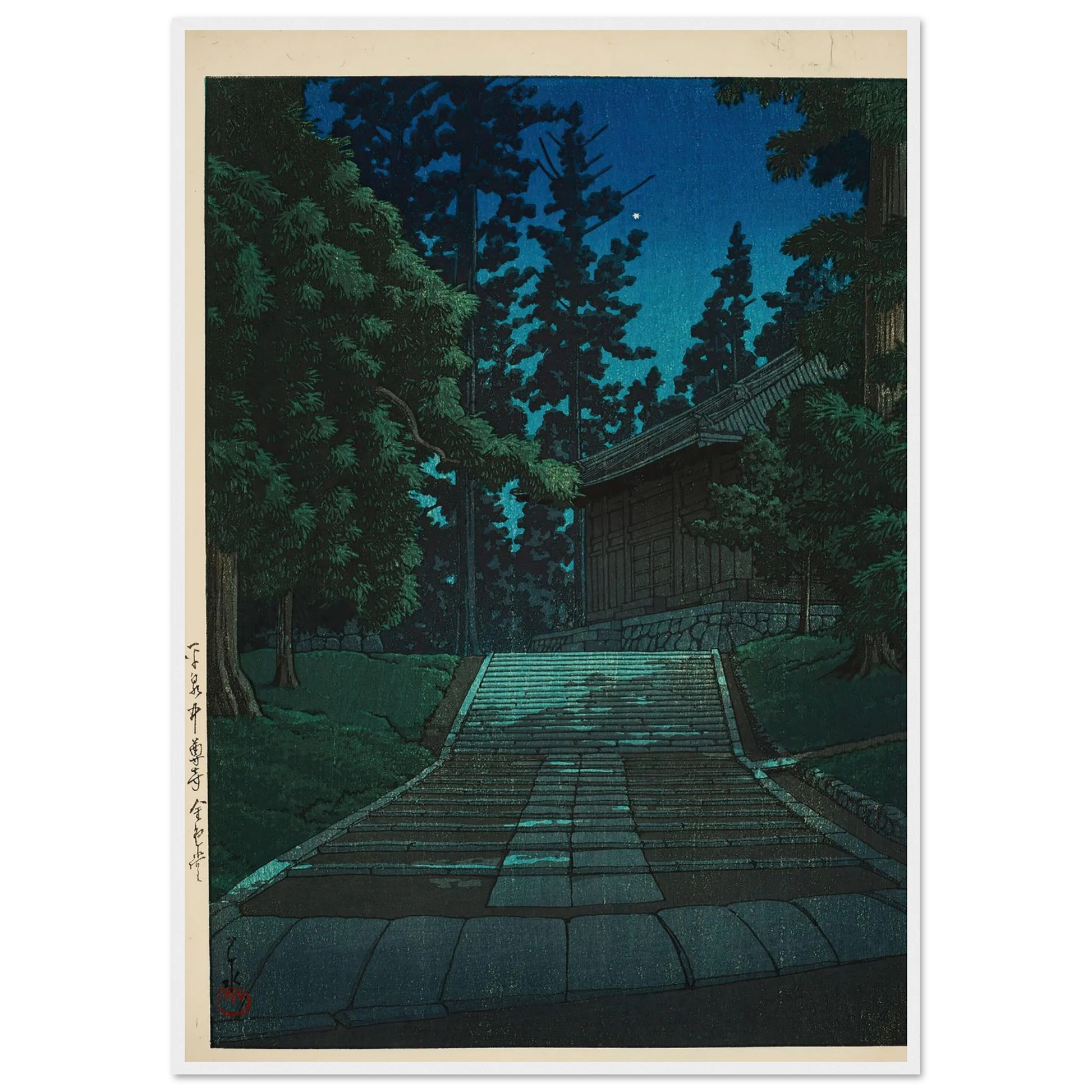 Hiraizumi Chuson-ji Konjikido (The Golden Hall at Chuson-ji Temple in Hiraizumi) (1935) Art Print | Kawase Hasui-Quipham Collections