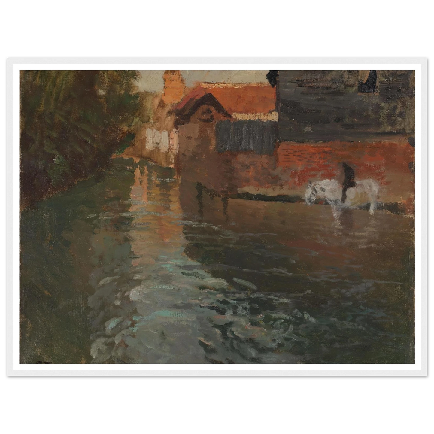 River in northern France (1898) Art Print | Frits Thaulow-Quipham Collections
