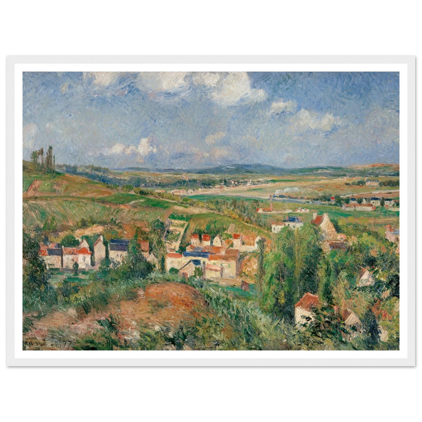 L’hermitage En Été, Pontoise (1877) Art Print | Camille Pissarro-Quipham Collections