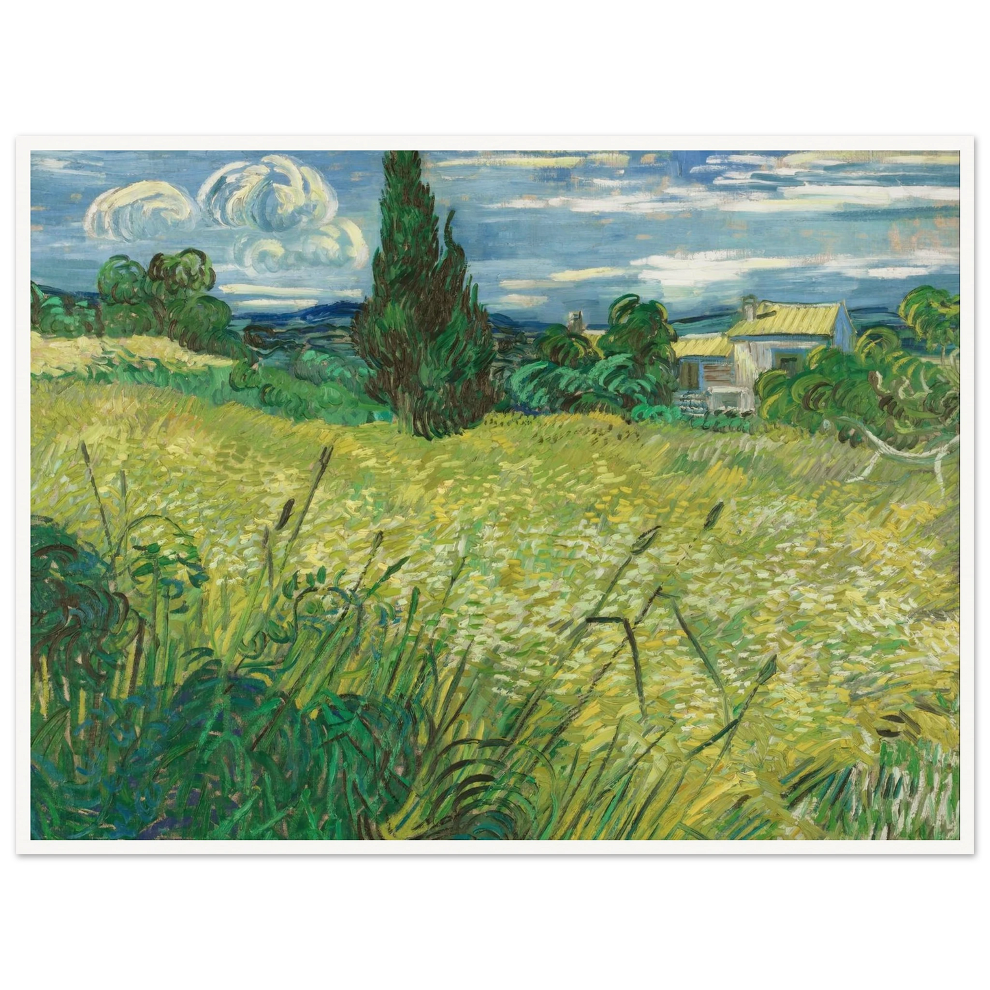 Green Field (1889) Art Print | Vincent van Gogh-Quipham Collections