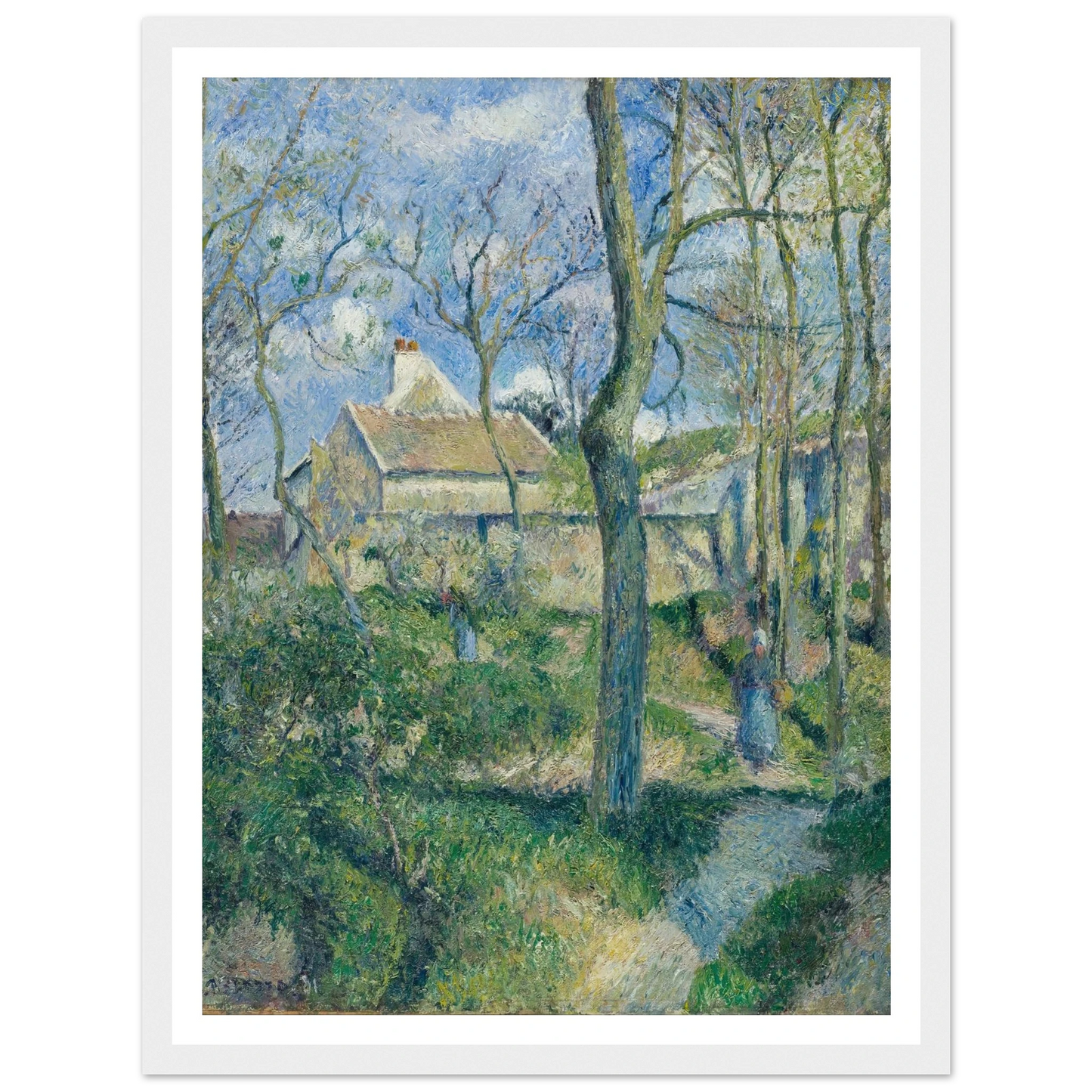 The Path to Les Pouilleux, Pontoise Art Print | Camille Pissarro-Quipham Collections