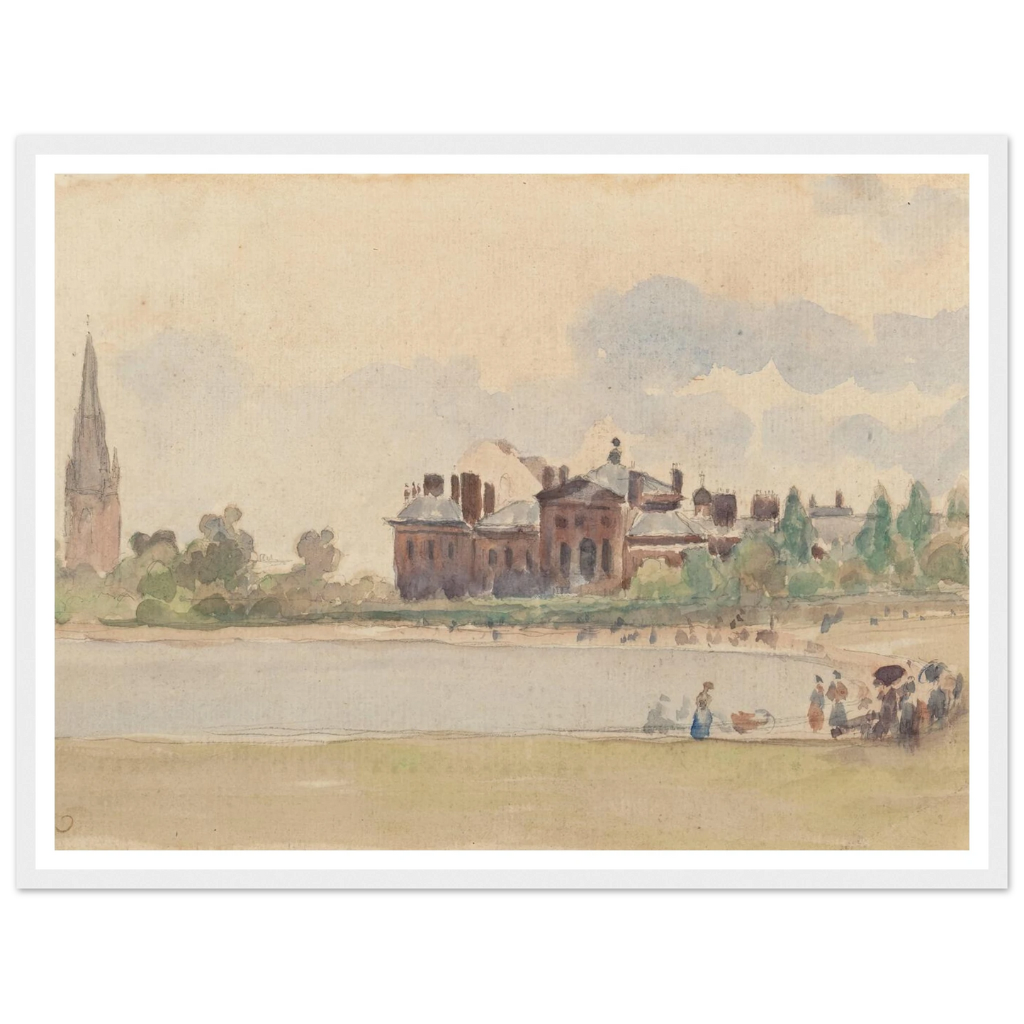 Kensington Gardens, London (1890) Art Print | Camille Pissarro-Quipham Collections
