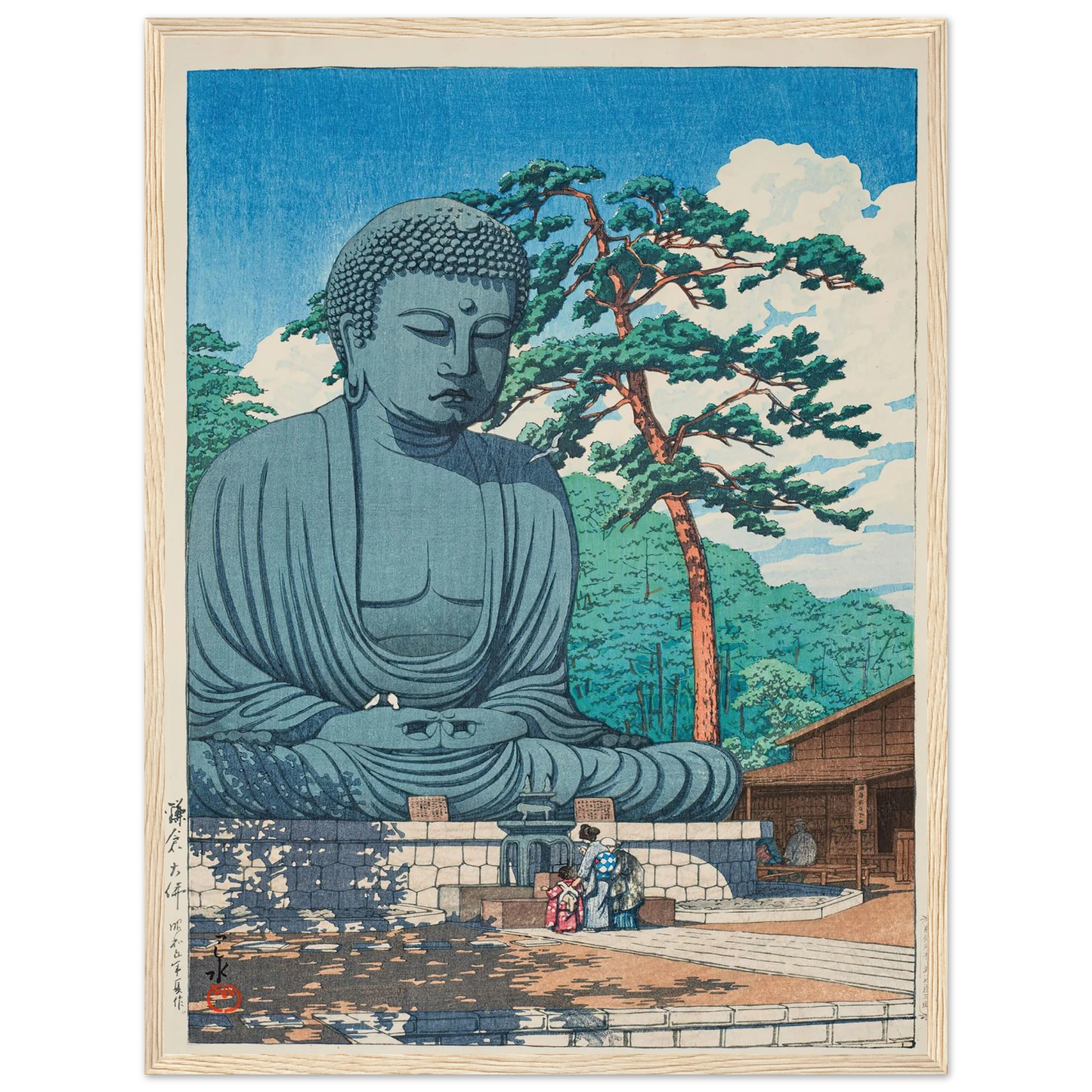 Kamakura daibutsu (The Great Buddha at Kamamura) (1930) Art Print | Kawase Hasui-Quipham Collections