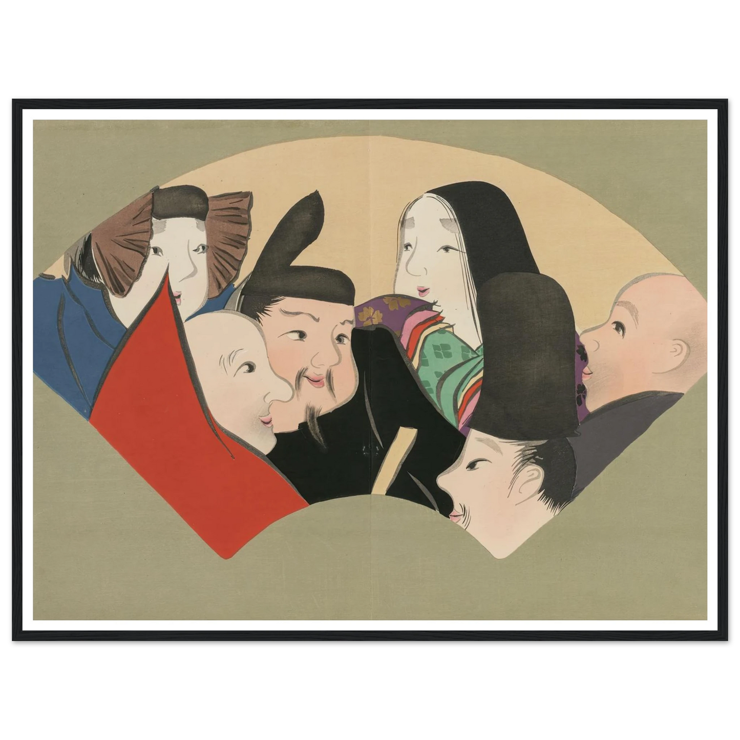 Six Poetic Immortals (Rokkasen) (1909-1910) Art Print | Kamisaka Sekka-Quipham Collections