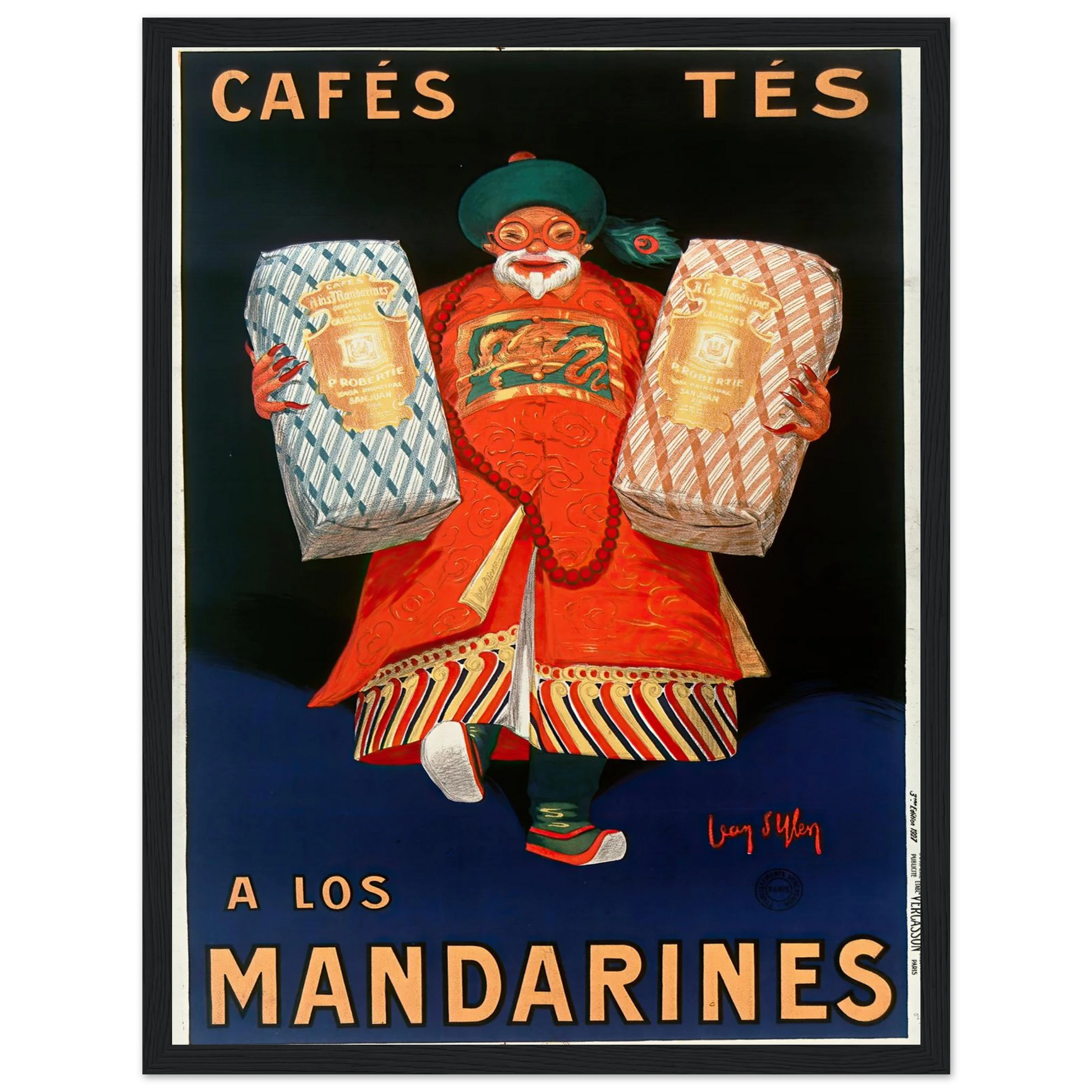 Cafés tés a los Mandarines (1927) Art Print | Jean Dylen-Quipham Collections