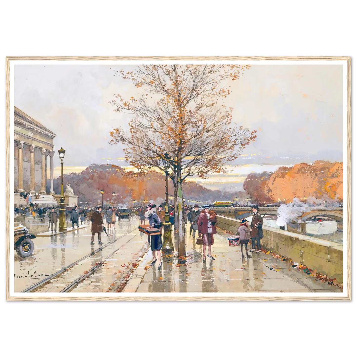 L’assemblée Nationale Et Le Pont De La Concorde Art Print | Eugene Galien Laloue-Quipham Collections