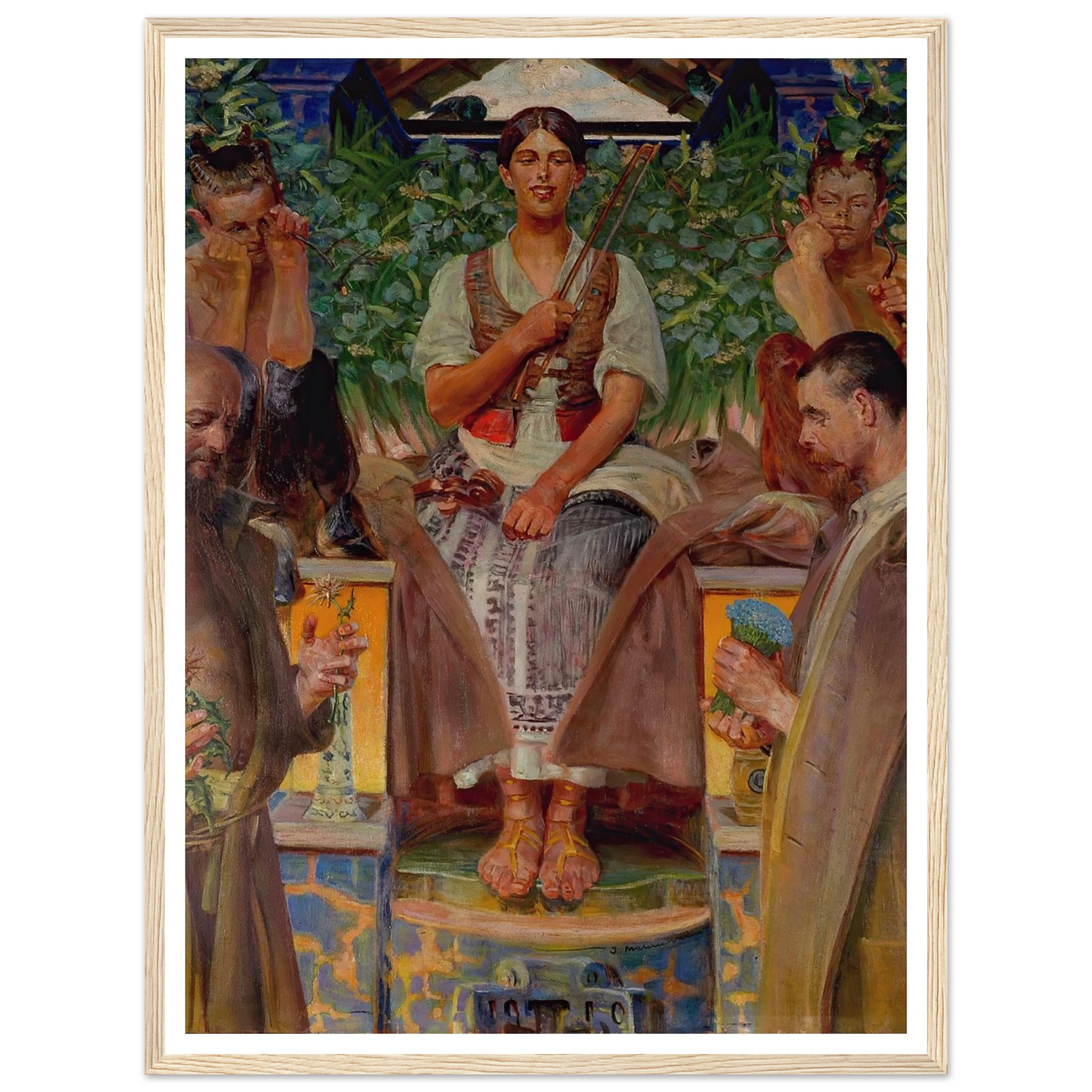 Homage to art and the muse (1910) Art Print | Jacek Malczewski-Quipham Collections