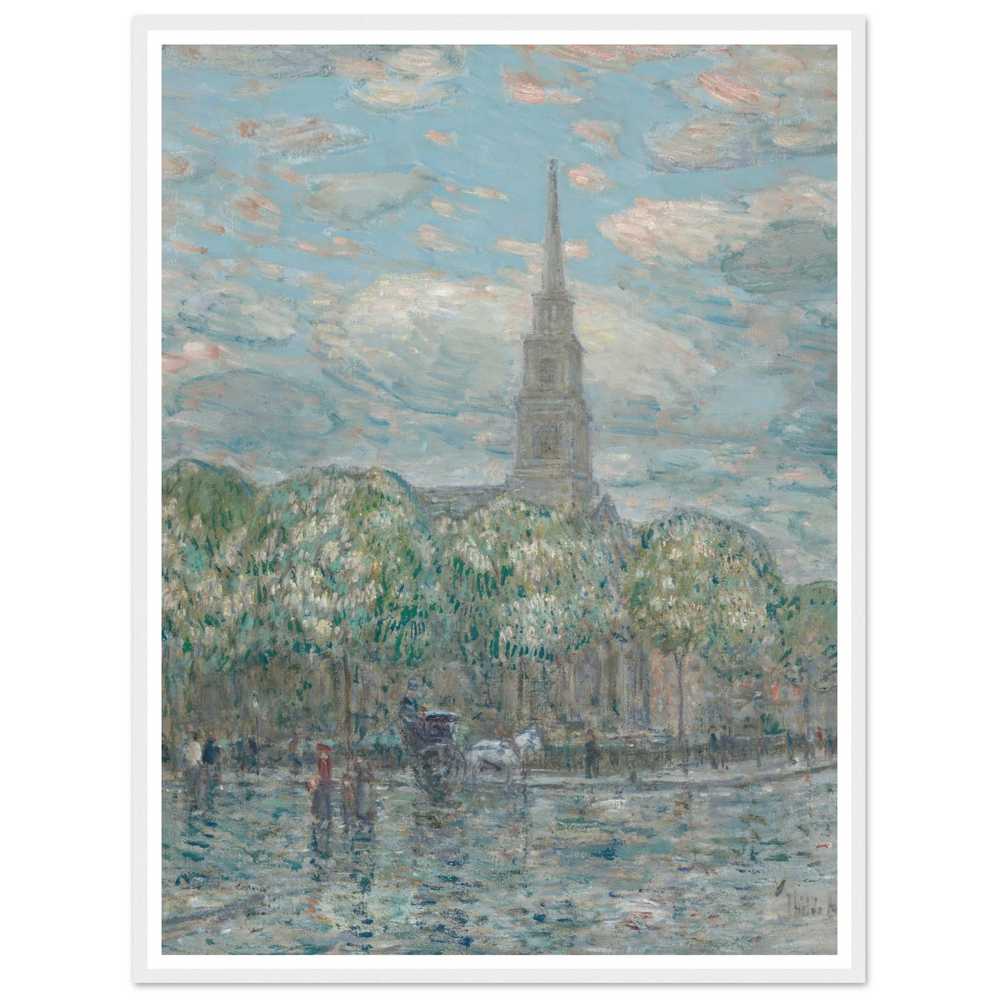 St. Mark’s in the Bowery (1910) Art Print | Childe Hassam-Quipham Collections