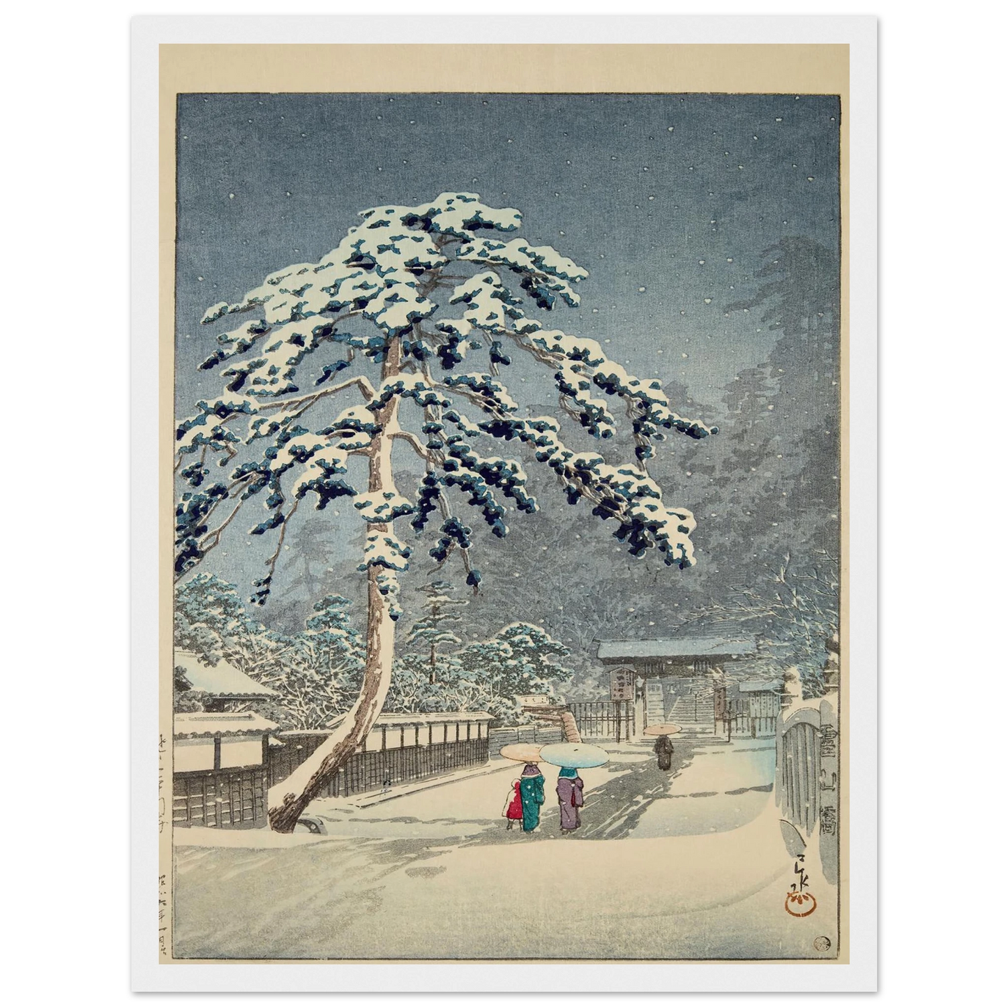 Ikegami Honmonji (Honmon Temple, Ikegami) (1931) Art Print | Kawase Hasui-Quipham Collections