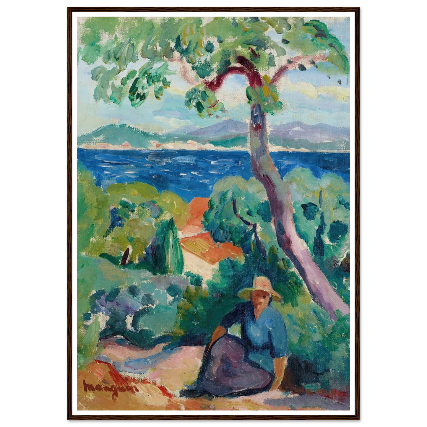 Le Chemin derrière l’Oustalet, Saint-Tropez (1919) Art Print | Henri Manguin-Quipham Collections