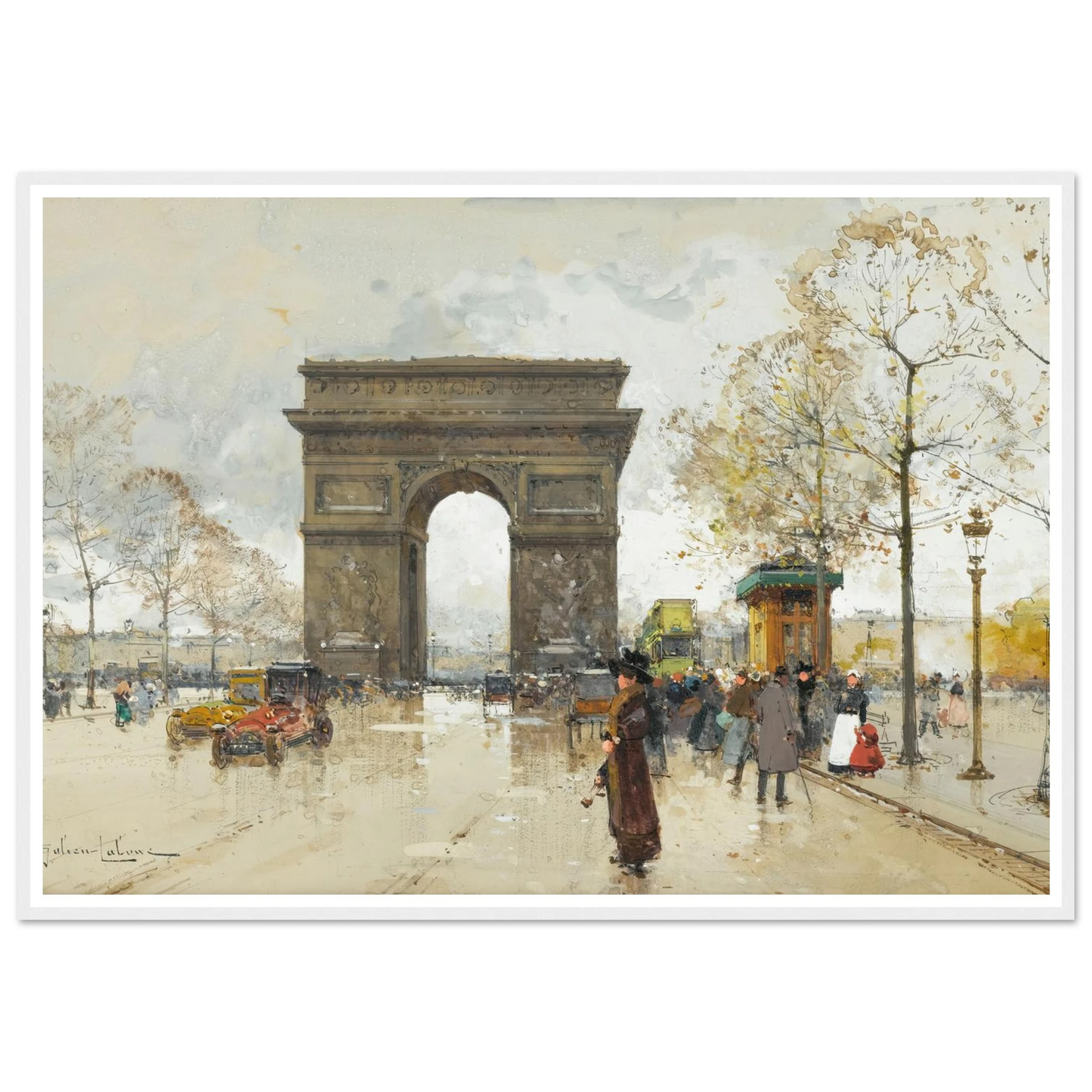 L’arc De Triomphe Art Print | Eugene Galien Laloue-Quipham Collections
