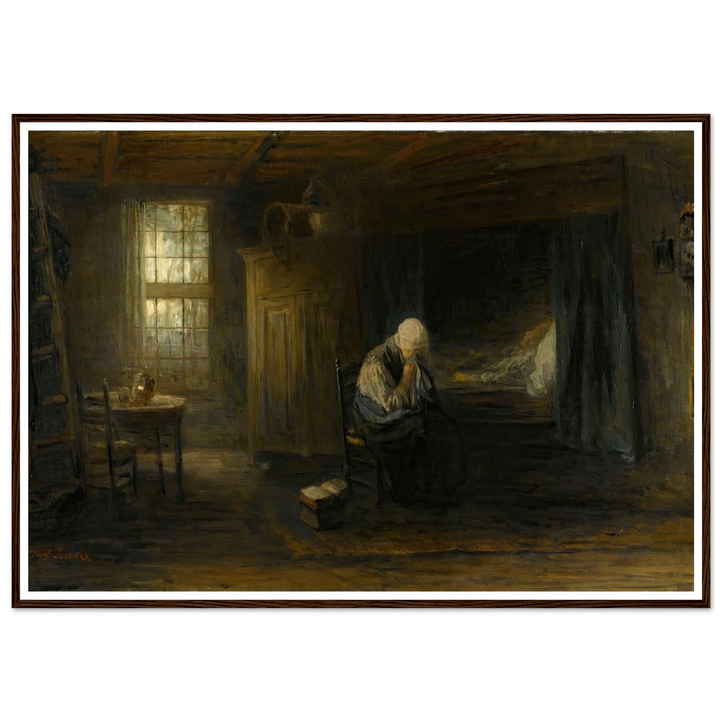 ‘Alone in the World’ (1878) Art Print | Jozef Israels-Quipham Collections