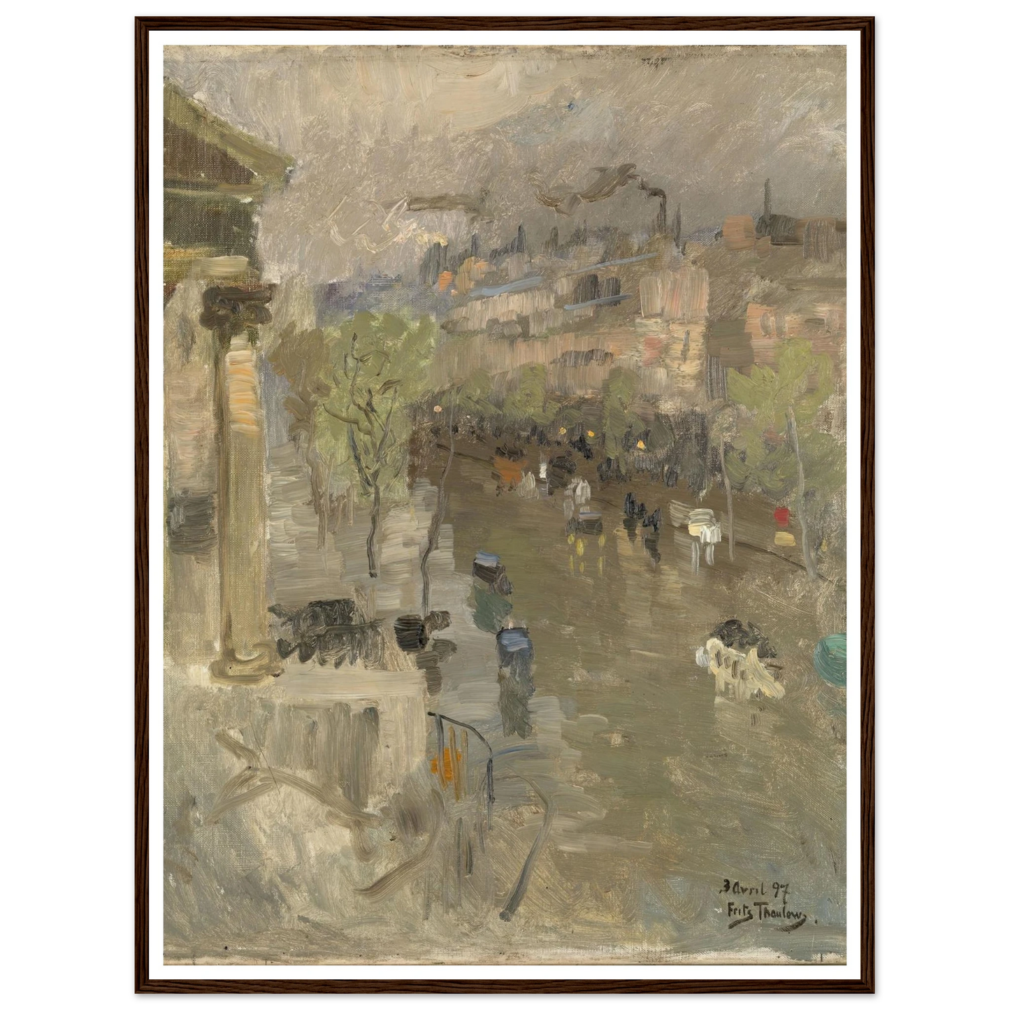 View from Paris near the Madeleine Church (1897) Art Print | Frits Thaulow-Quipham Collections