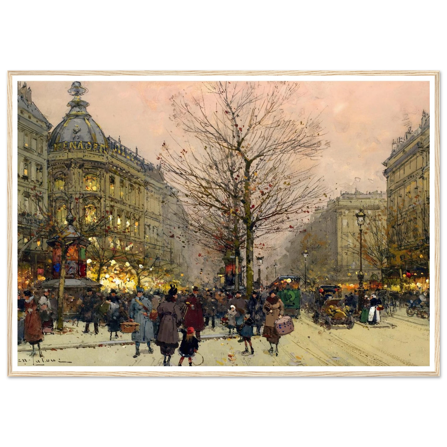 Les Grands Boulevards, Paris Art Print | Eugene Galien Laloue-Quipham Collections