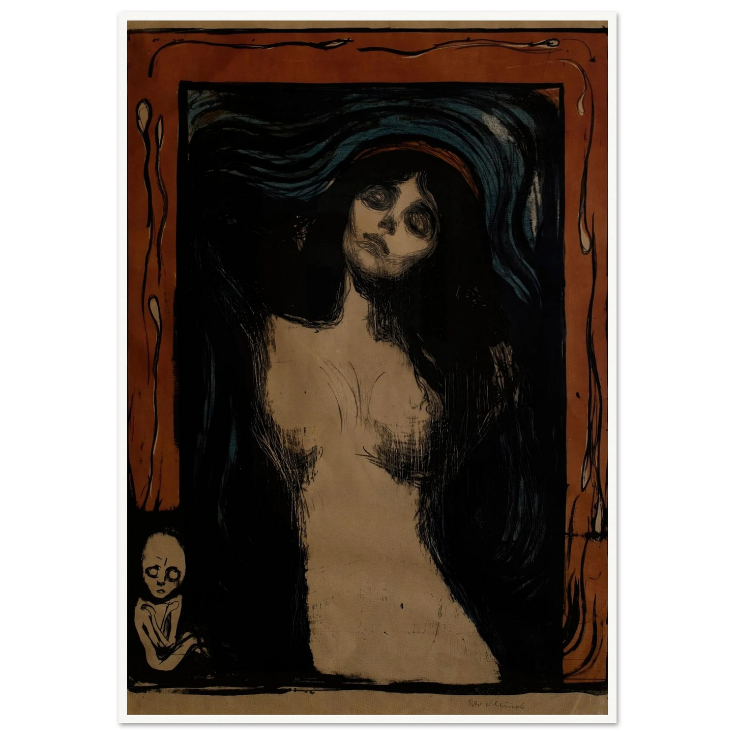Madonna (1895) Art Print | Edvard Munch-Quipham Collections