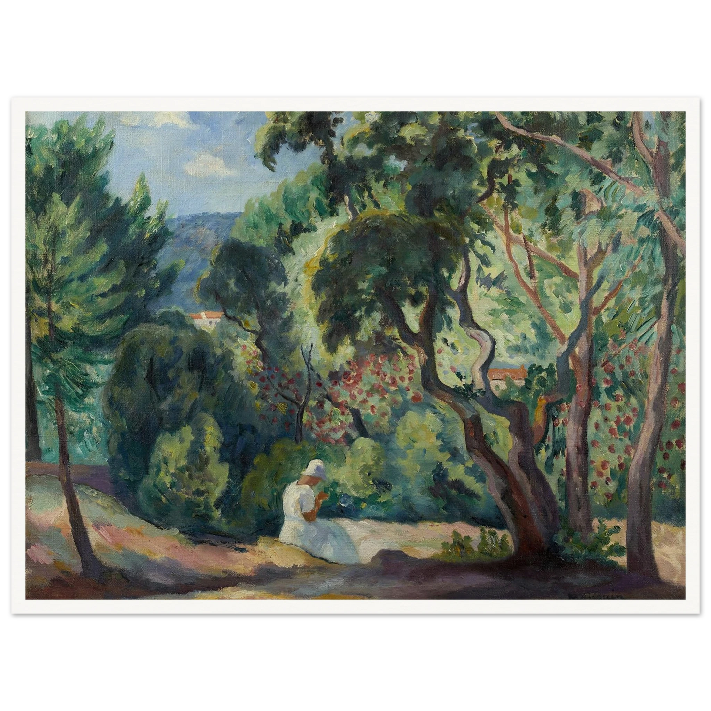 Sous-bois à la Moutte, Saint-Tropez (1921) Art Print | Henri Manguin-Quipham Collections