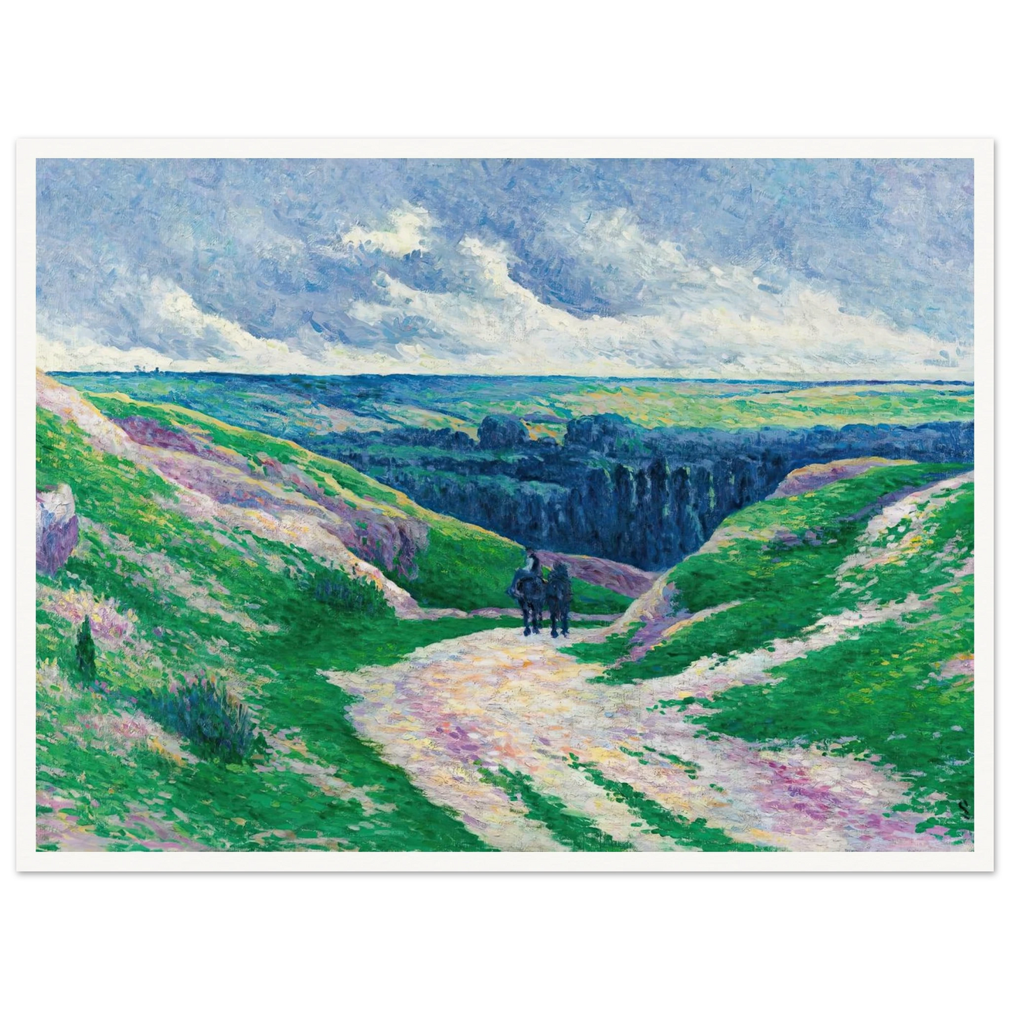 Paysage Près De Moulineux Sur Oise (circa 1902-03) Art Print | Maximilien Luce-Quipham Collections