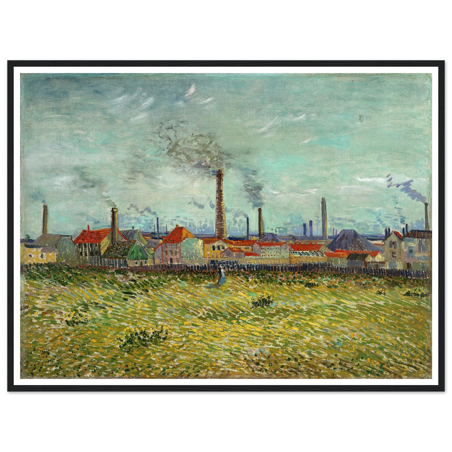 Factories at Clichy (1887) Art Print | Vincent van Gogh-Quipham Collections