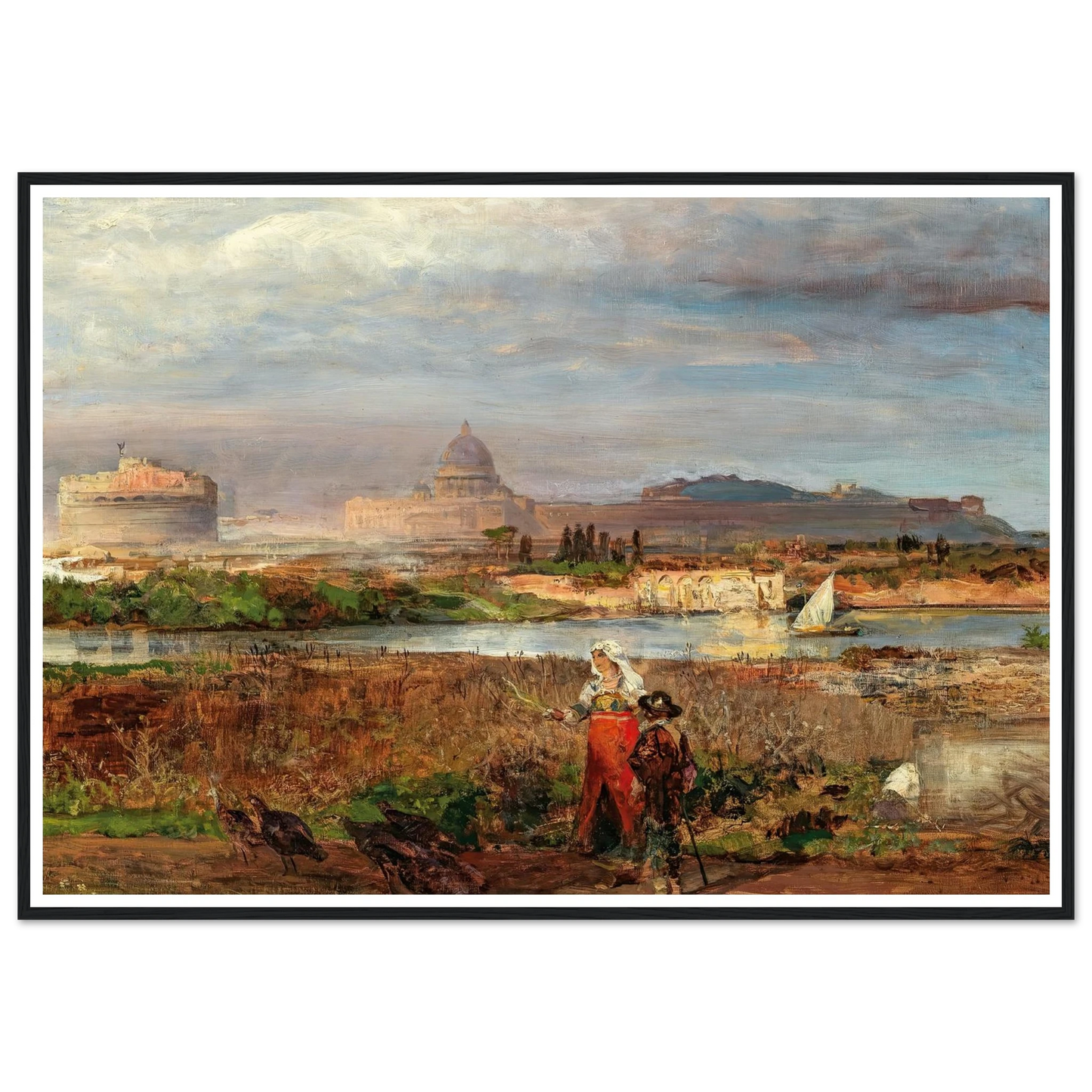 At the Gates of Rome Art Print | Oswald Achenbach-Quipham Collections