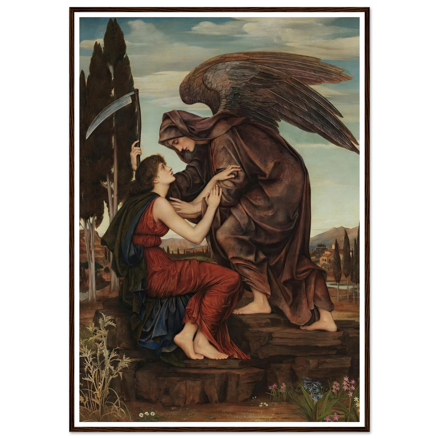 Angel of death (1881) Art Print | Evelyn de Morgan-Quipham Collections
