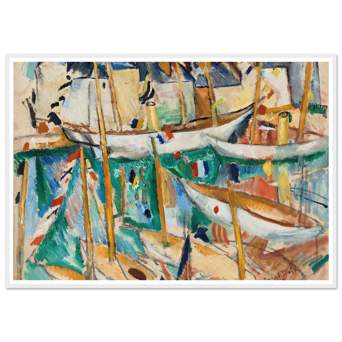Les Bateaux (1909-1910) Art Print | Raoul Dufy-Quipham Collections