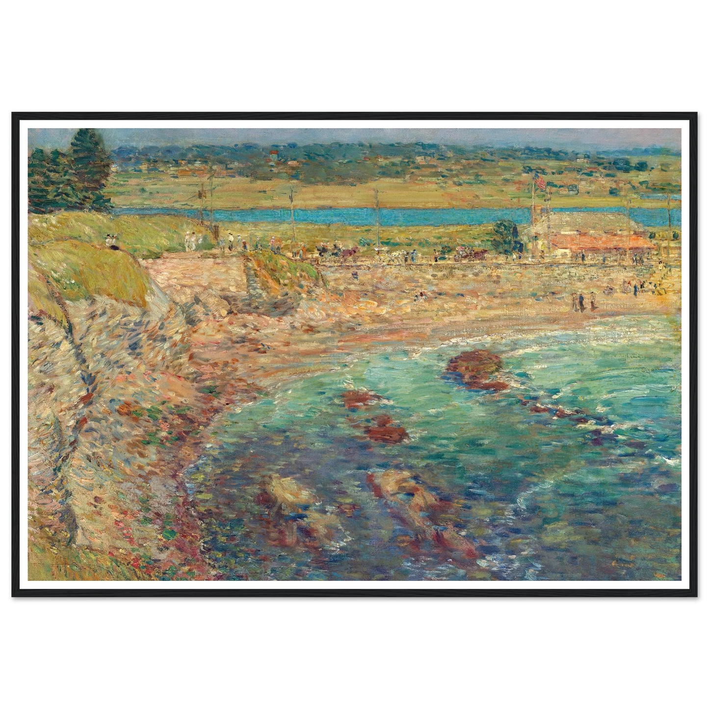 Bailey’s Beach, Newport, R.I. (1901) Art Print | Childe Hassam-Quipham Collections