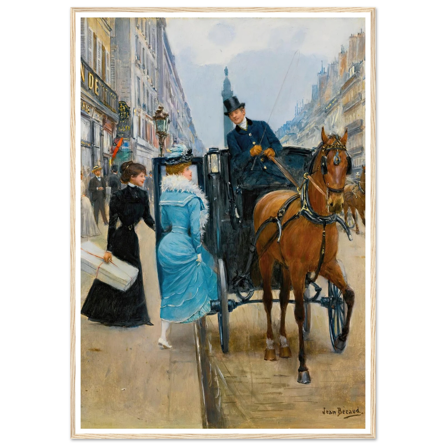 Courses Rue De La Paix Art Print | Jean Beraud-Quipham Collections
