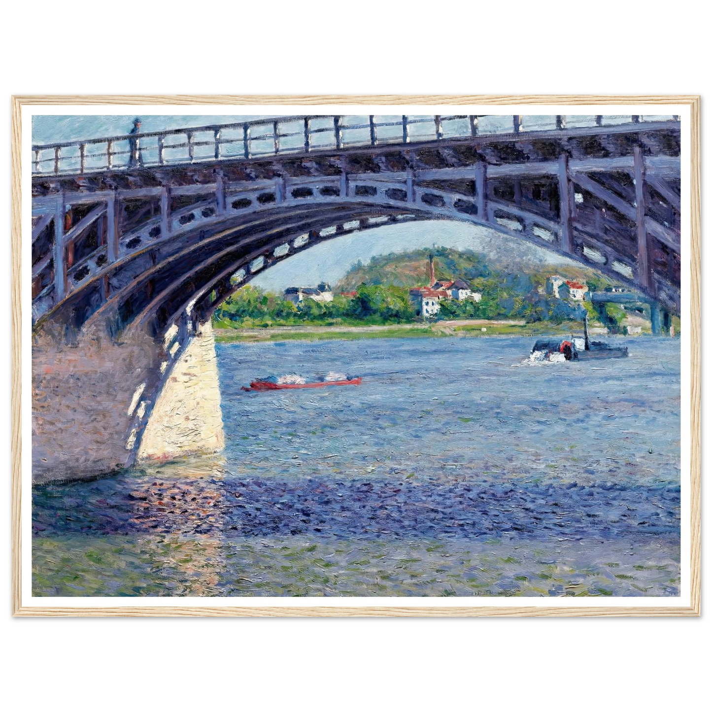 Le Pont D’argenteuil Et La Seine (circa 1883) Art Print | Gustave Caillebotte-Quipham Collections