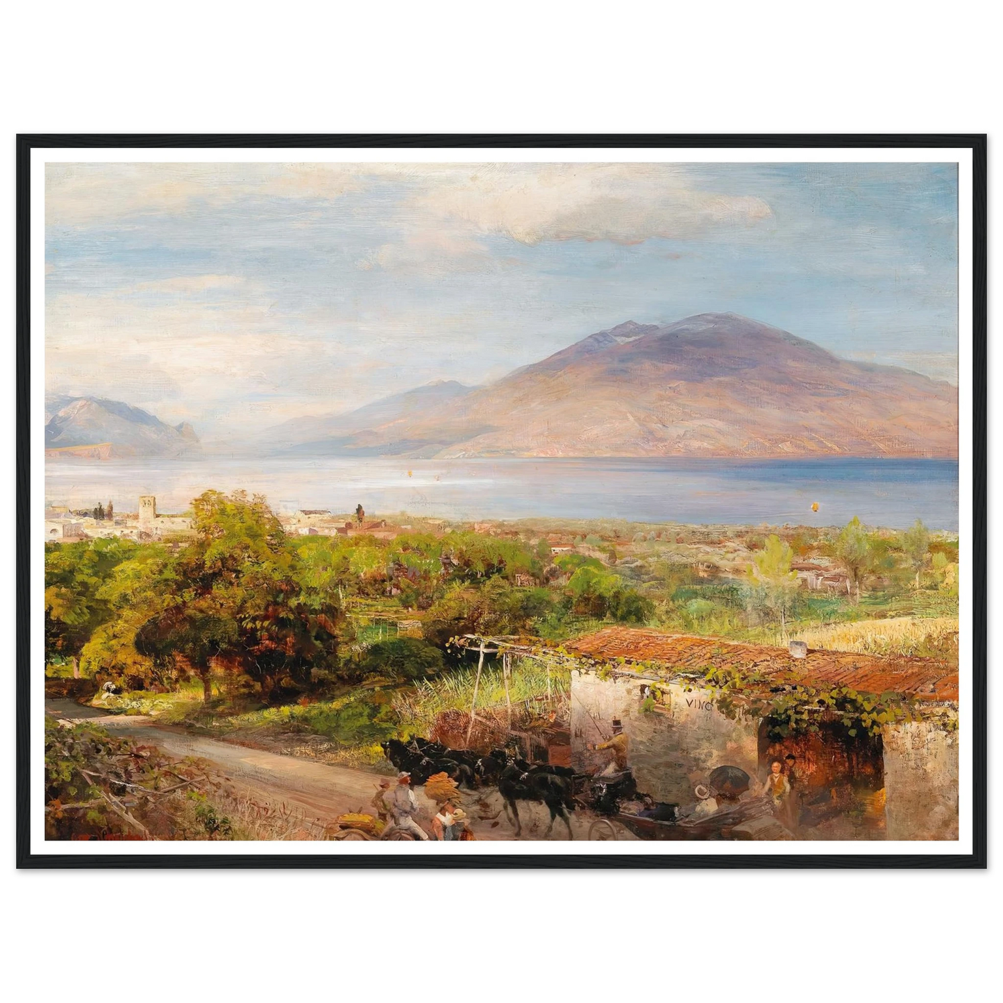 Osteria near Naples Art Print | Oswald Achenbach-Quipham Collections