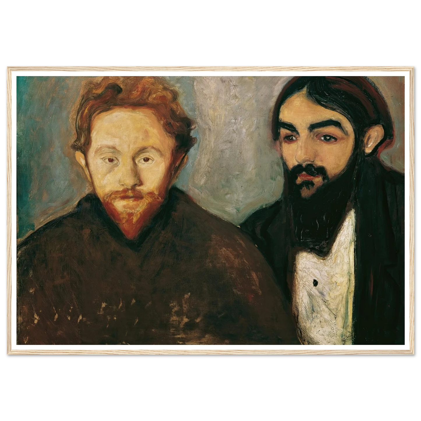 Der Maler Paul Herrmann und der Arzt Paul Contard (1897) Art Print | Edvard Munch-Quipham Collections