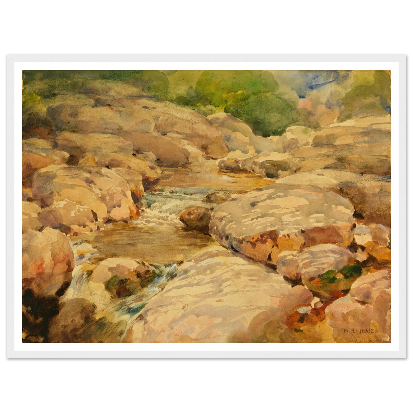 The Placid Potomac Art Print | William Henry Holmes-Quipham Collections
