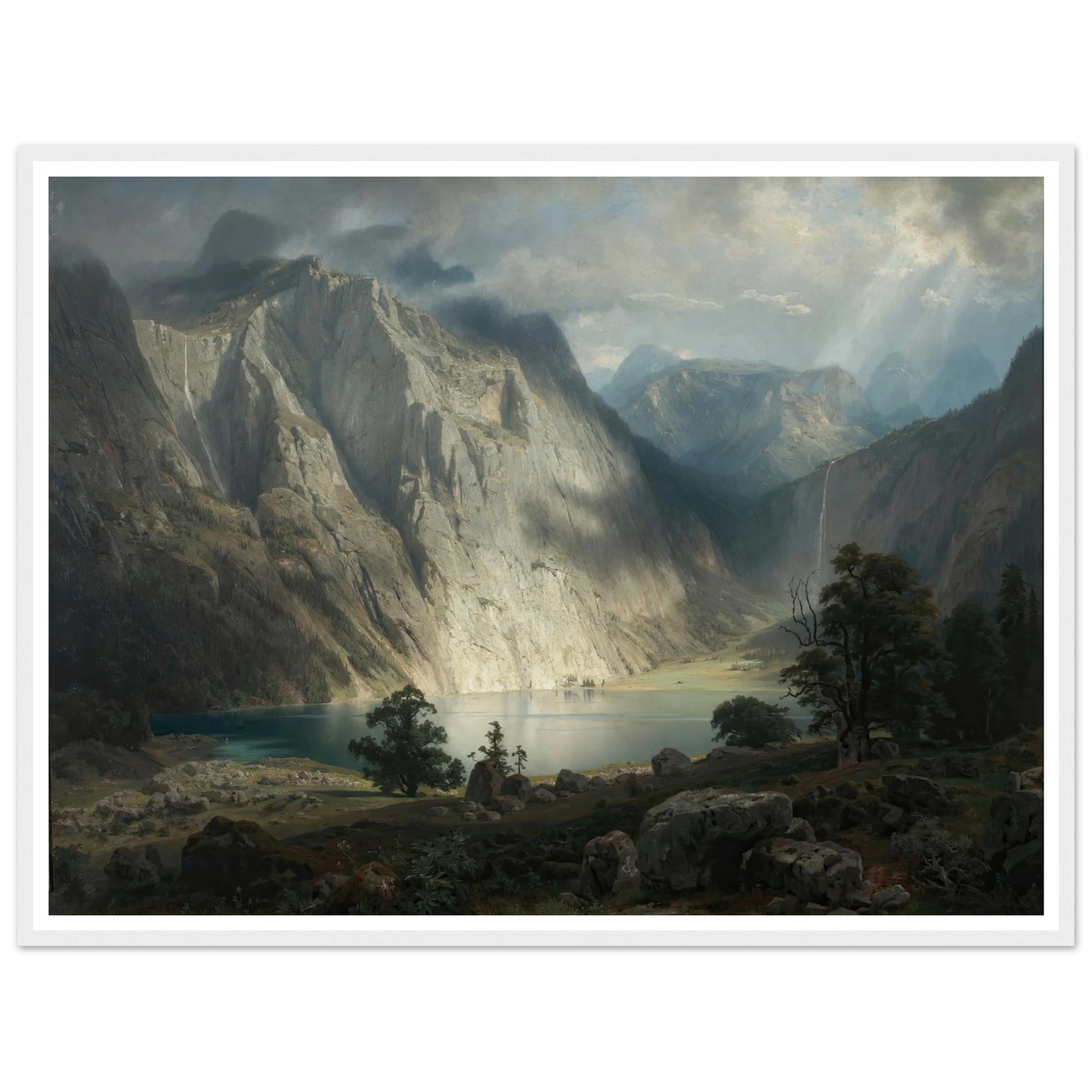 Obersee bei Berchtesgaden (1858) Art Print | August Wilhelm Leu-Quipham Collections