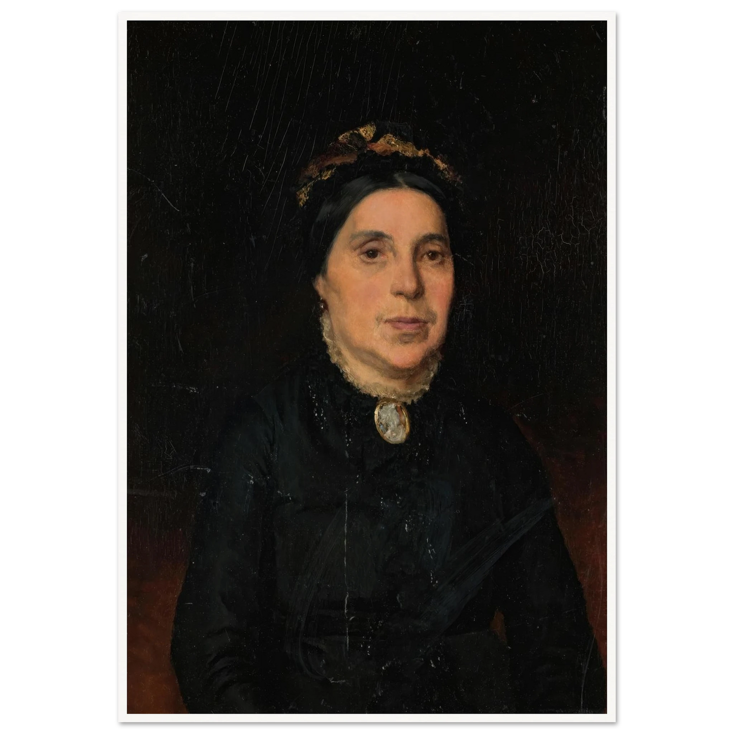 Portrait of Ignaz Deutsch’s Wife (1886) Art Print | Ludwig Deutsch-Quipham Collections