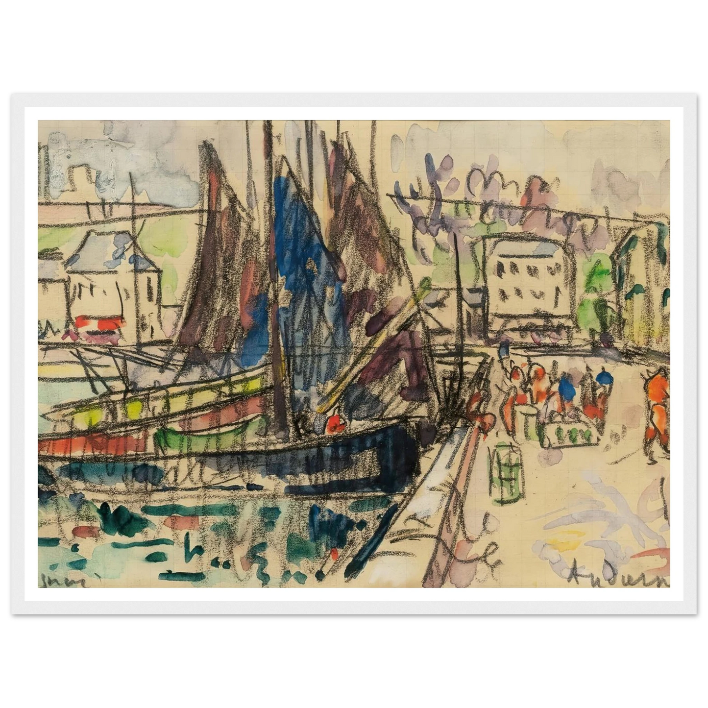 Audierne (1927) Art Print | Paul Signac-Quipham Collections