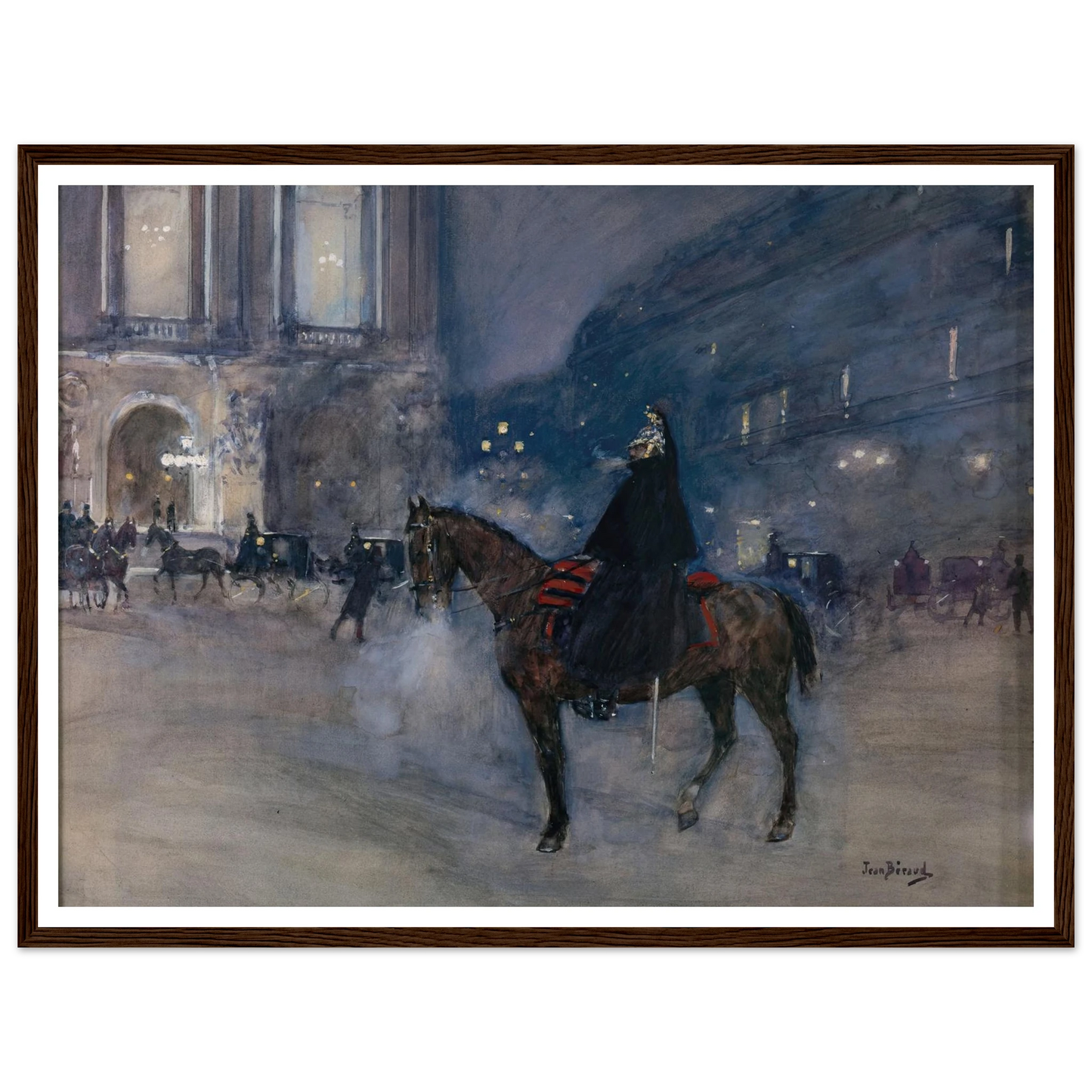 Façade de l’Opéra un soir de gala (1867 - 1935) Art Print | Jean Beraud-Quipham Collections
