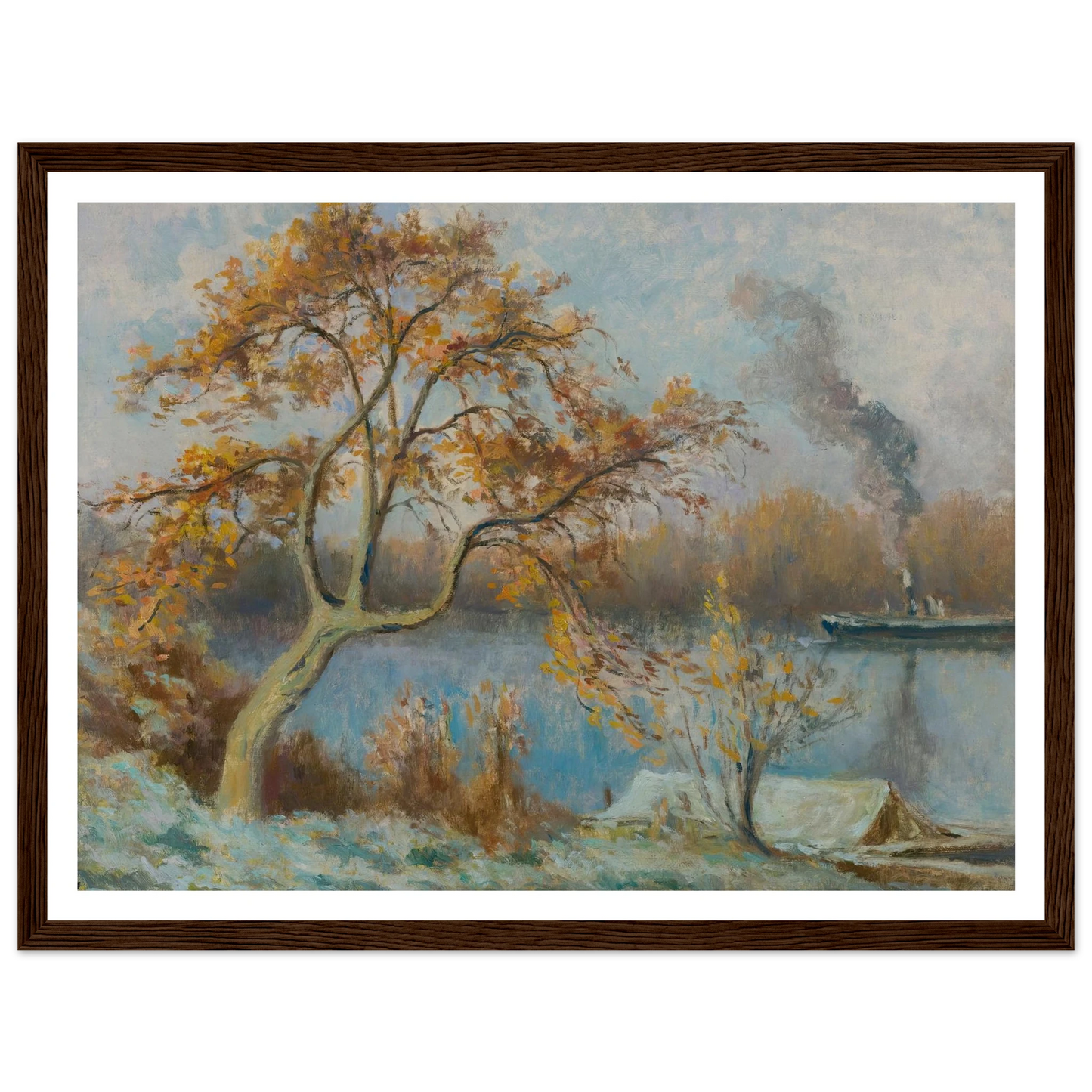 Les Bords De Seine Au Printemps (circa 1920) Art Print | Maximilien Luce-Quipham Collections