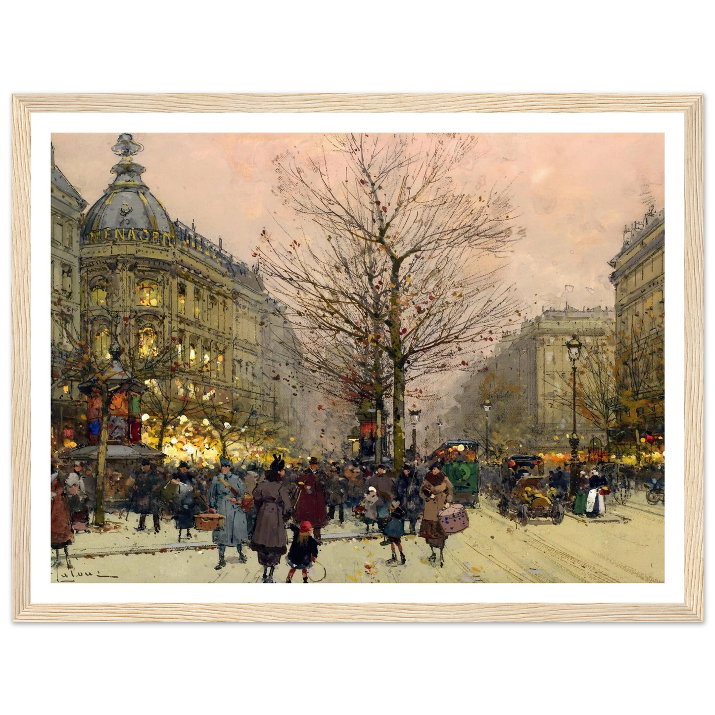 Les Grands Boulevards, Paris Art Print | Eugene Galien Laloue-Quipham Collections