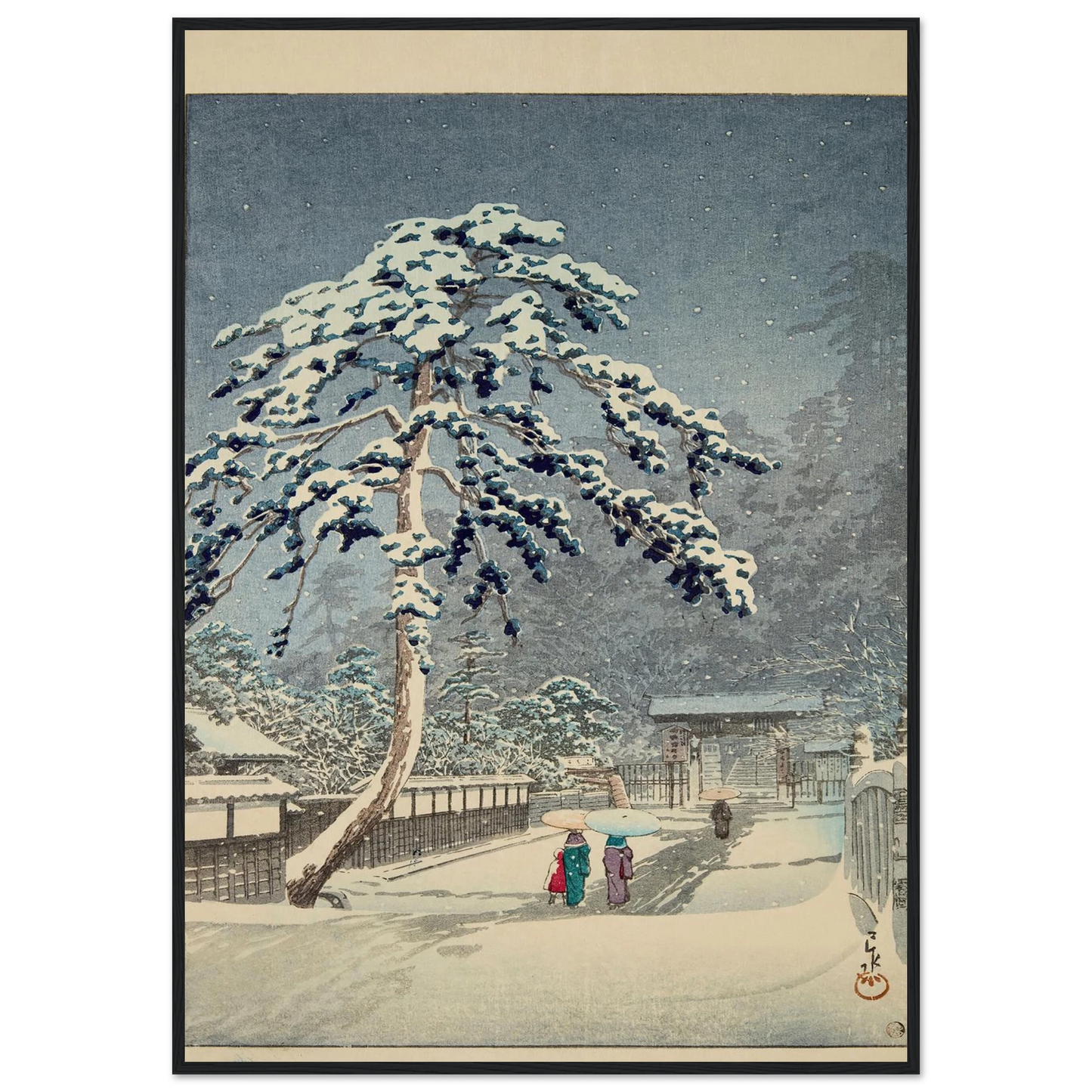 Ikegami Honmonji (Honmon Temple, Ikegami) (1931) Art Print | Kawase Hasui-Quipham Collections