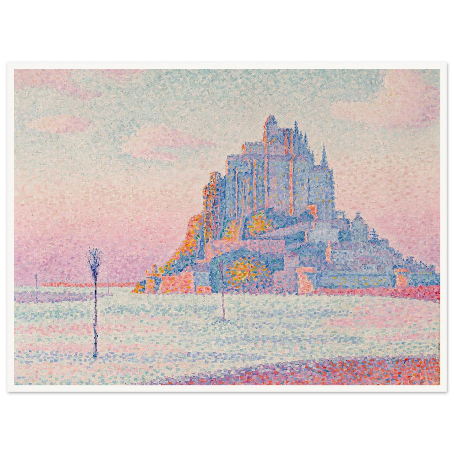 Mont Saint-Michel, Setting Sun (1897) Art Print | Paul Signac-Quipham Collections