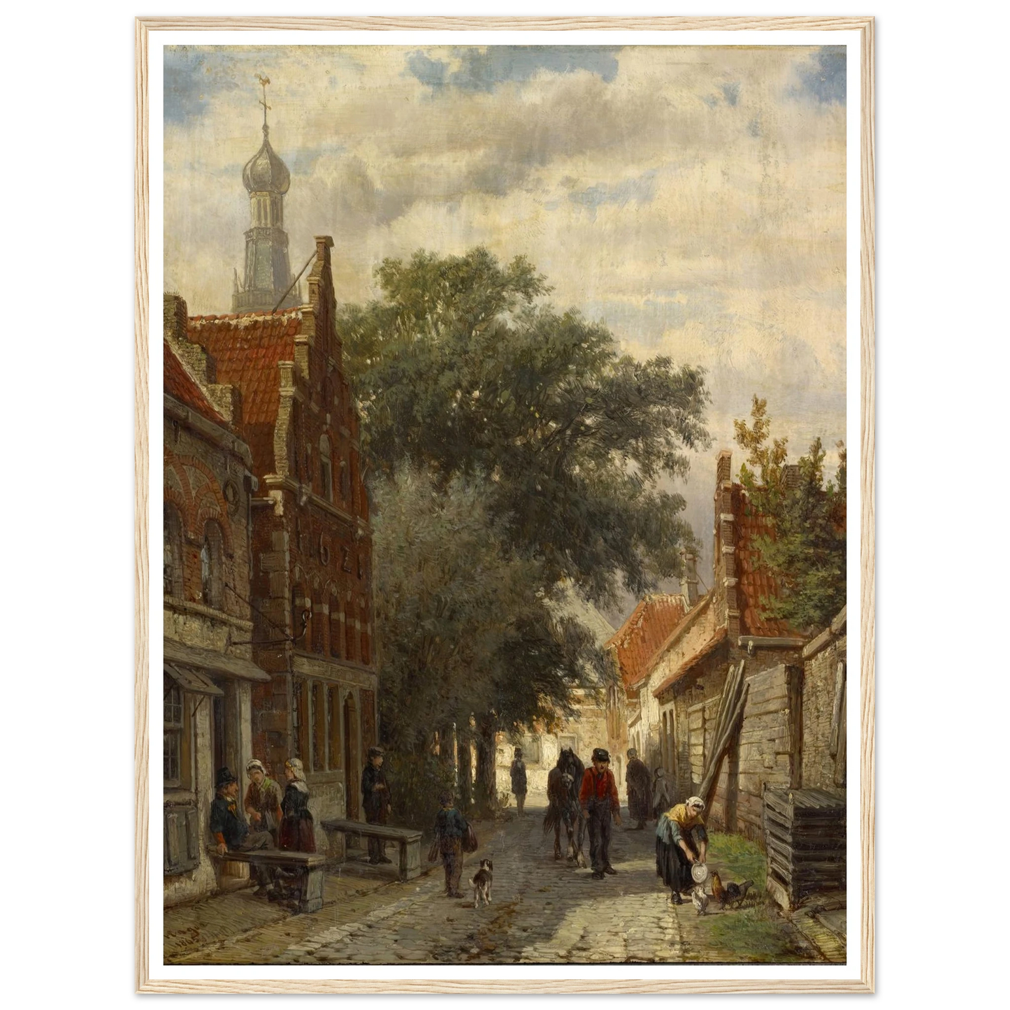 Street in Enkhuizen (1865) Art Print | Cornelis Springer-Quipham Collections