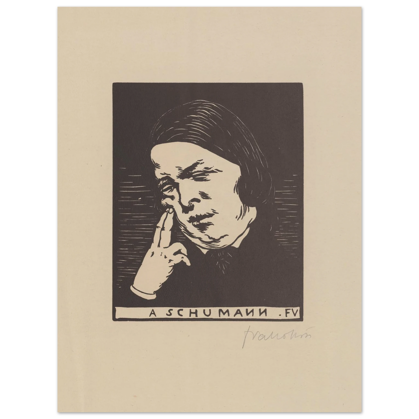 A Schumann (1893) Art Print | Felix Vallotton-Quipham Collections
