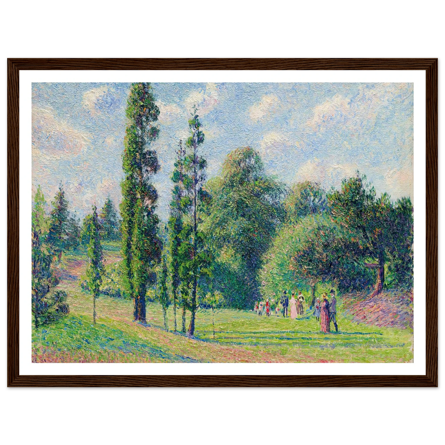 Jardin de Kew, Londres, près d’un étang (1892) Art Print | Camille Pissarro-Quipham Collections