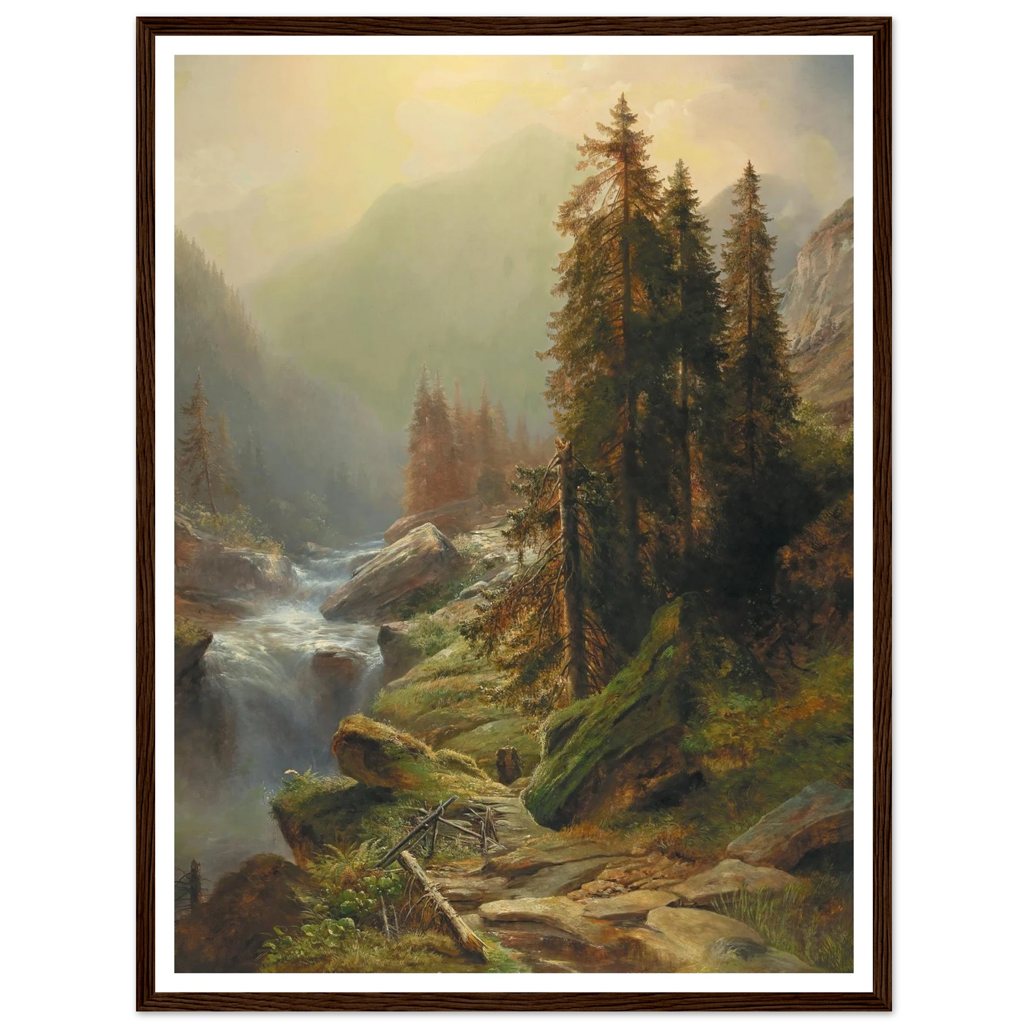 Large Mountain Landscape Art Print | Albert Zimmermann-Quipham Collections