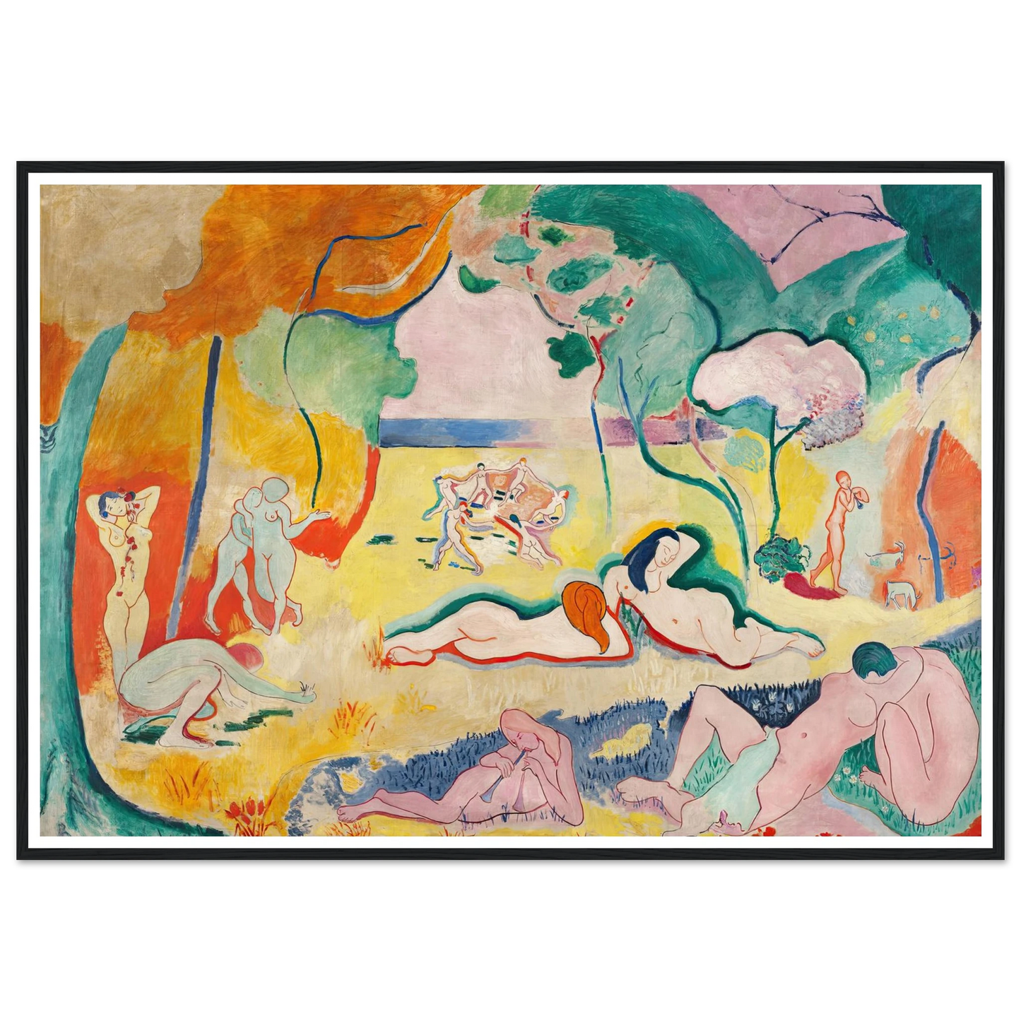Le Bonheur de vivre, also called The Joy of Life (1905-1906) Art Print | Henri Matisse-Quipham Collections