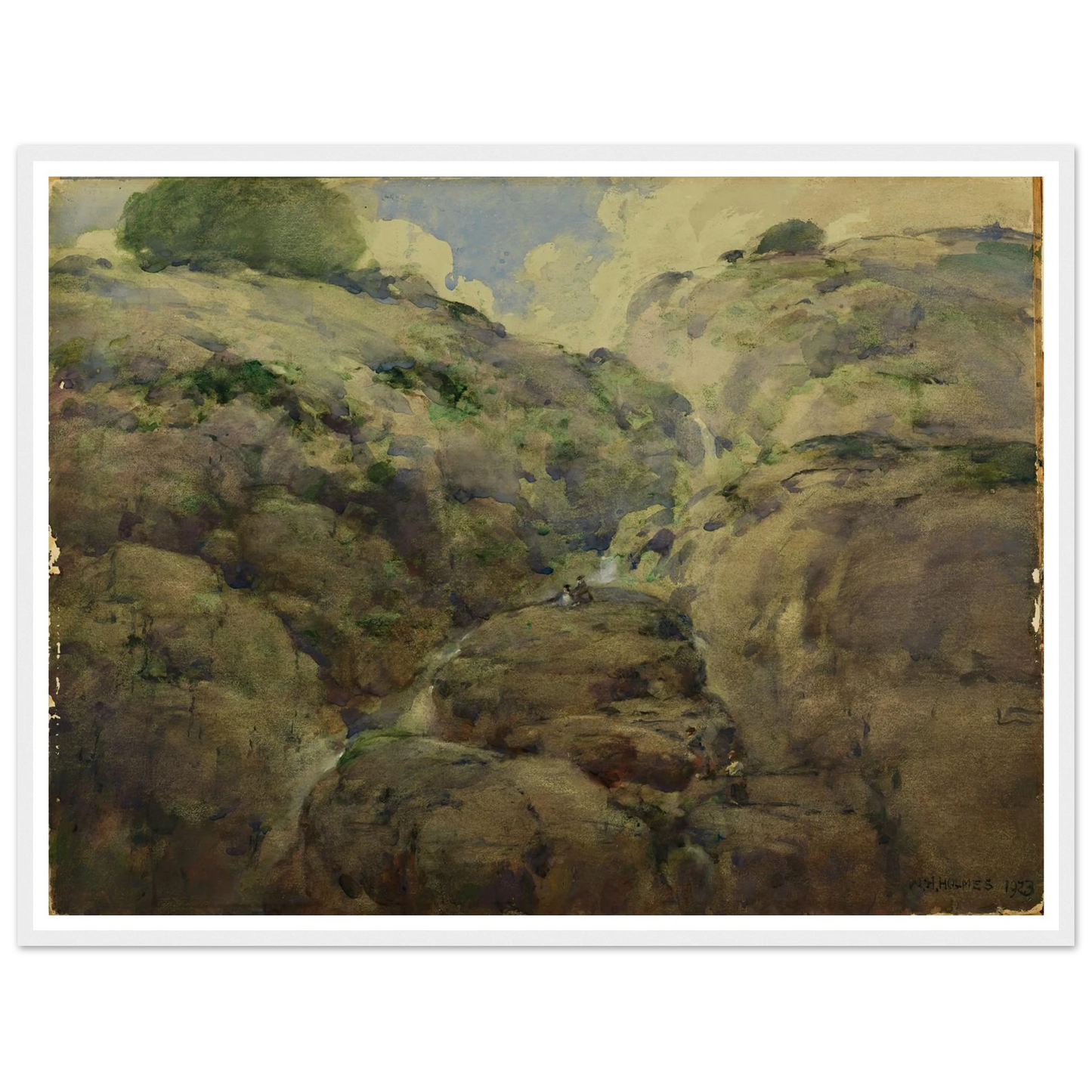 Mountain Gorge, Colorado (1923) Art Print | William Henry Holmes-Quipham Collections